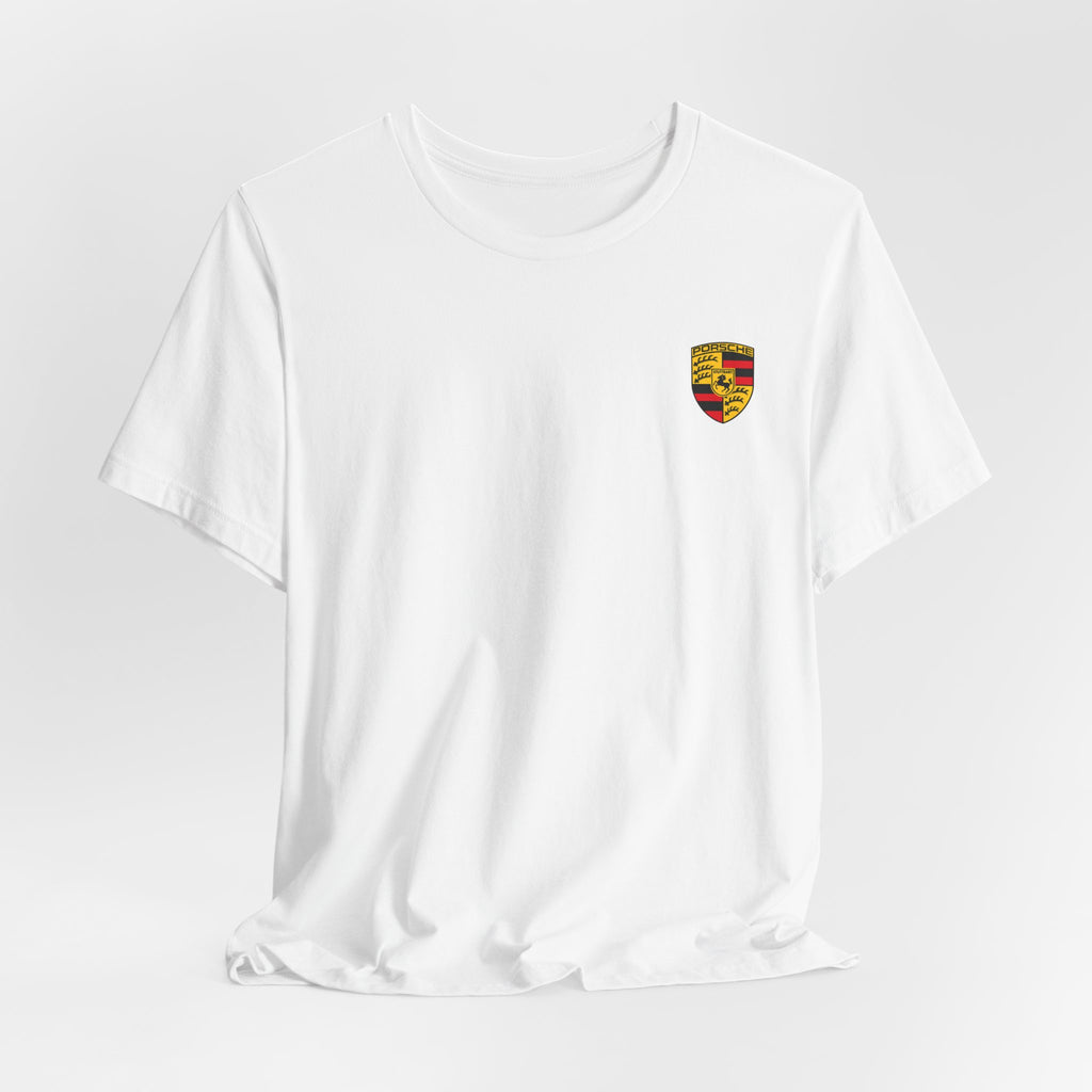 Porsche Crest Tee — Classic Logo Short Sleeve Shirt