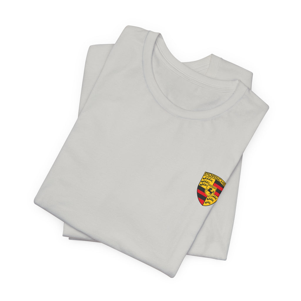 Porsche Crest Tee — Classic Logo Short Sleeve Shirt