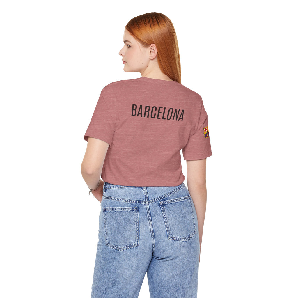 Barcelona Crest T‑Shirt  Minimal Football Fan Tee