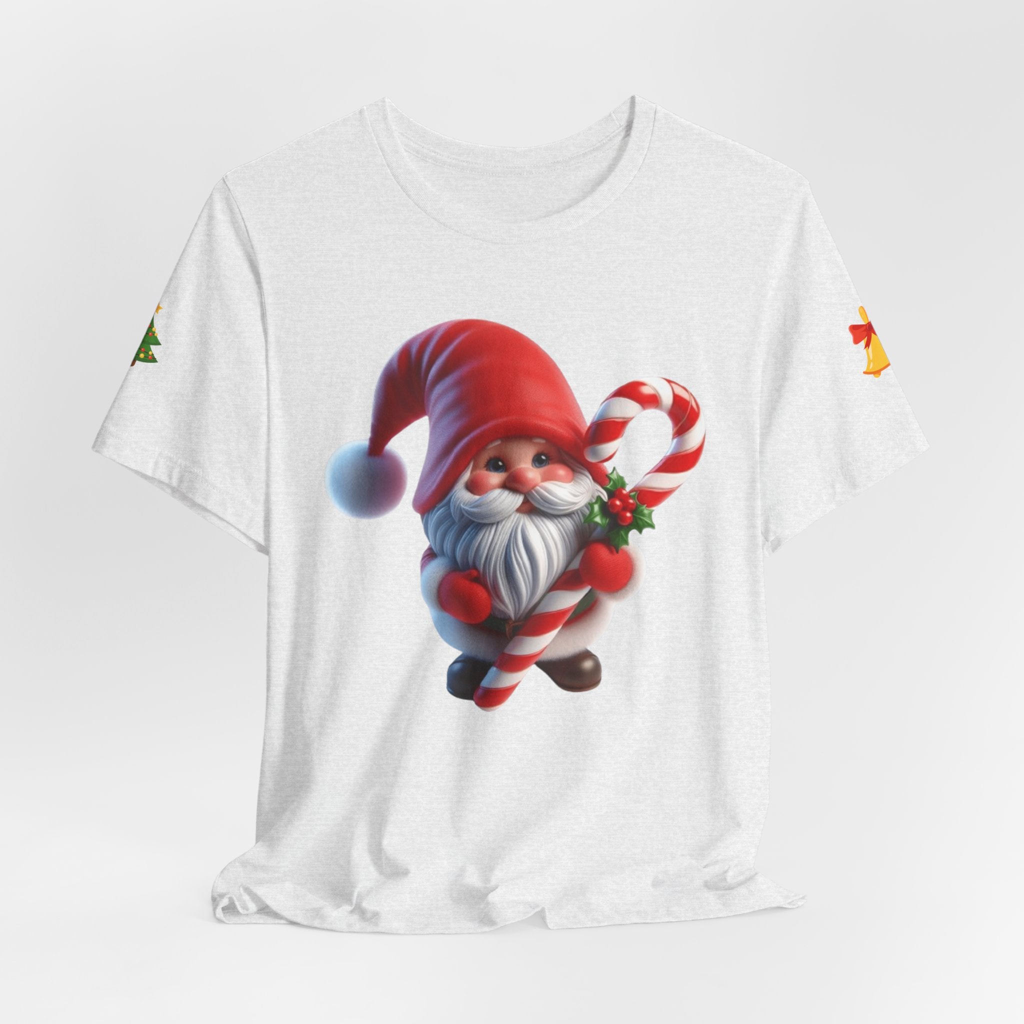 Candy Cane Gnome T-Shirt Christmas Santa Elf Tee