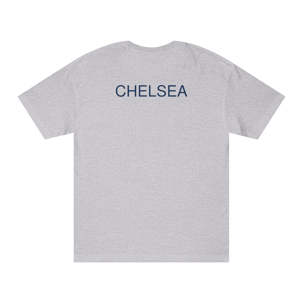 Chelsea Football Club Tee Minimal Crest Front & CHELSEA Back