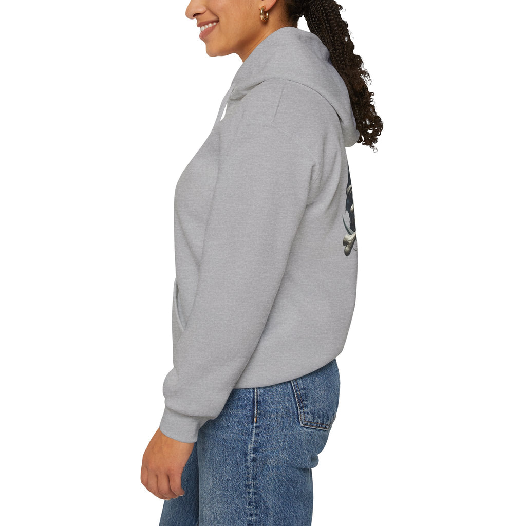 Pirate Skull Anchor Hoodie  Nautical Skull & Crossbones Pullover