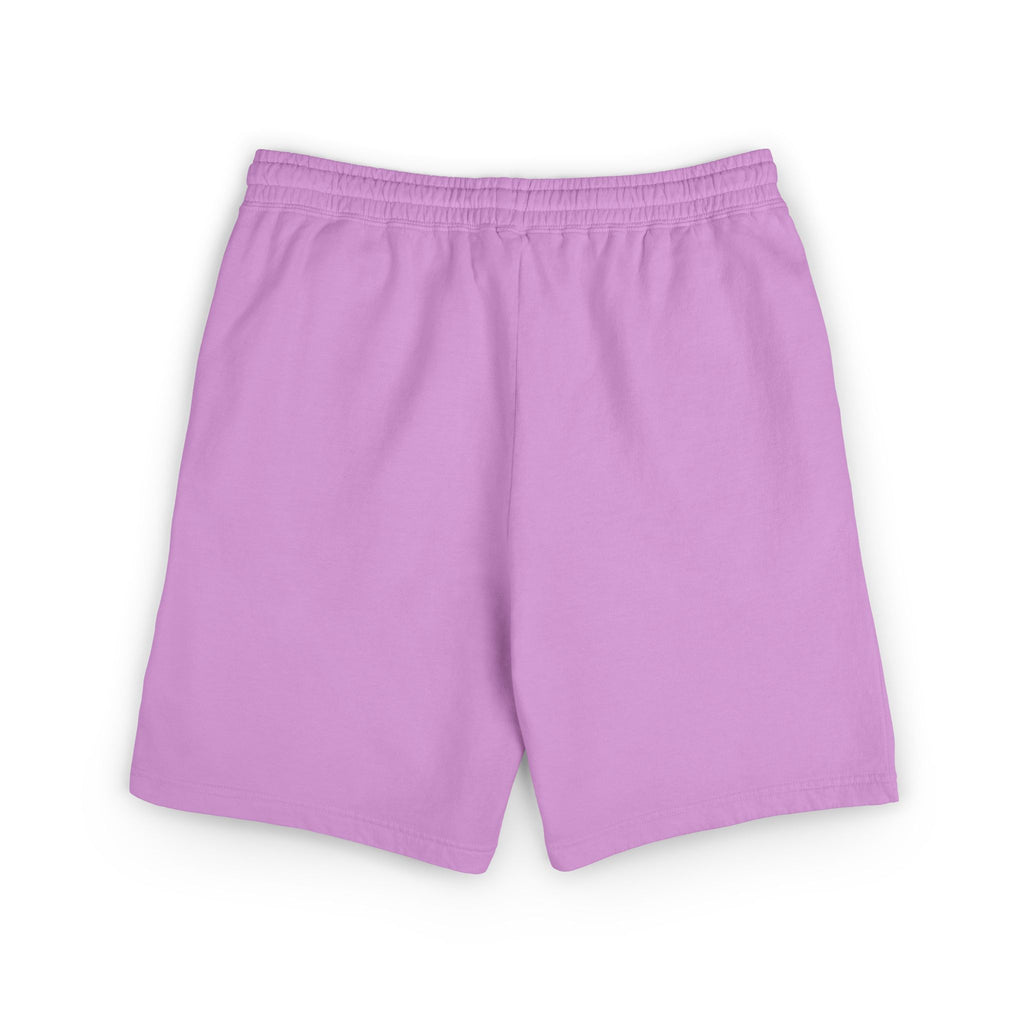 Fleece Sweat Shorts  Cream Lightweight Lounge Shorts with Purple NY Logo