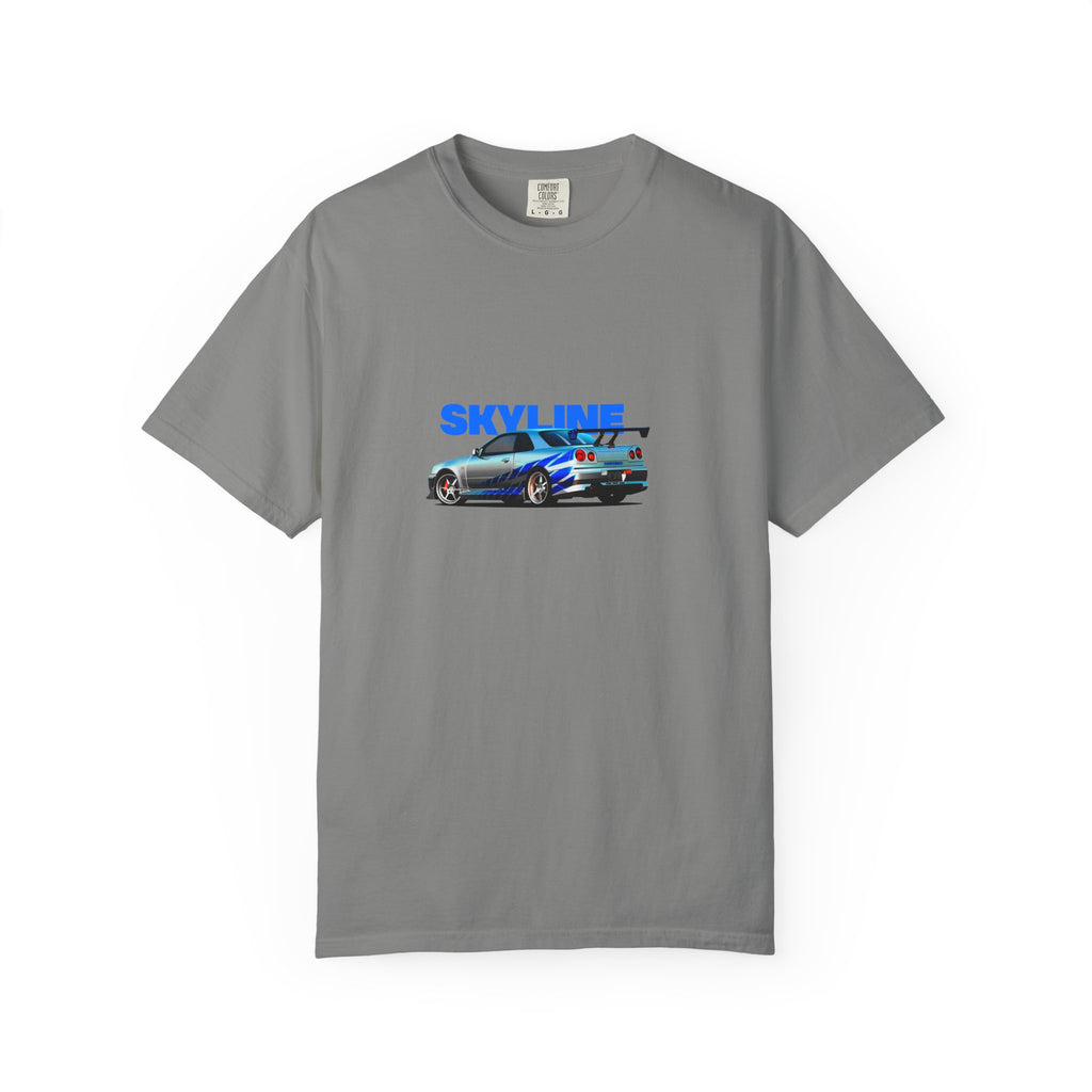 Nissan Skyline R34 Car T-shirt Vintage JDM Racing Tee