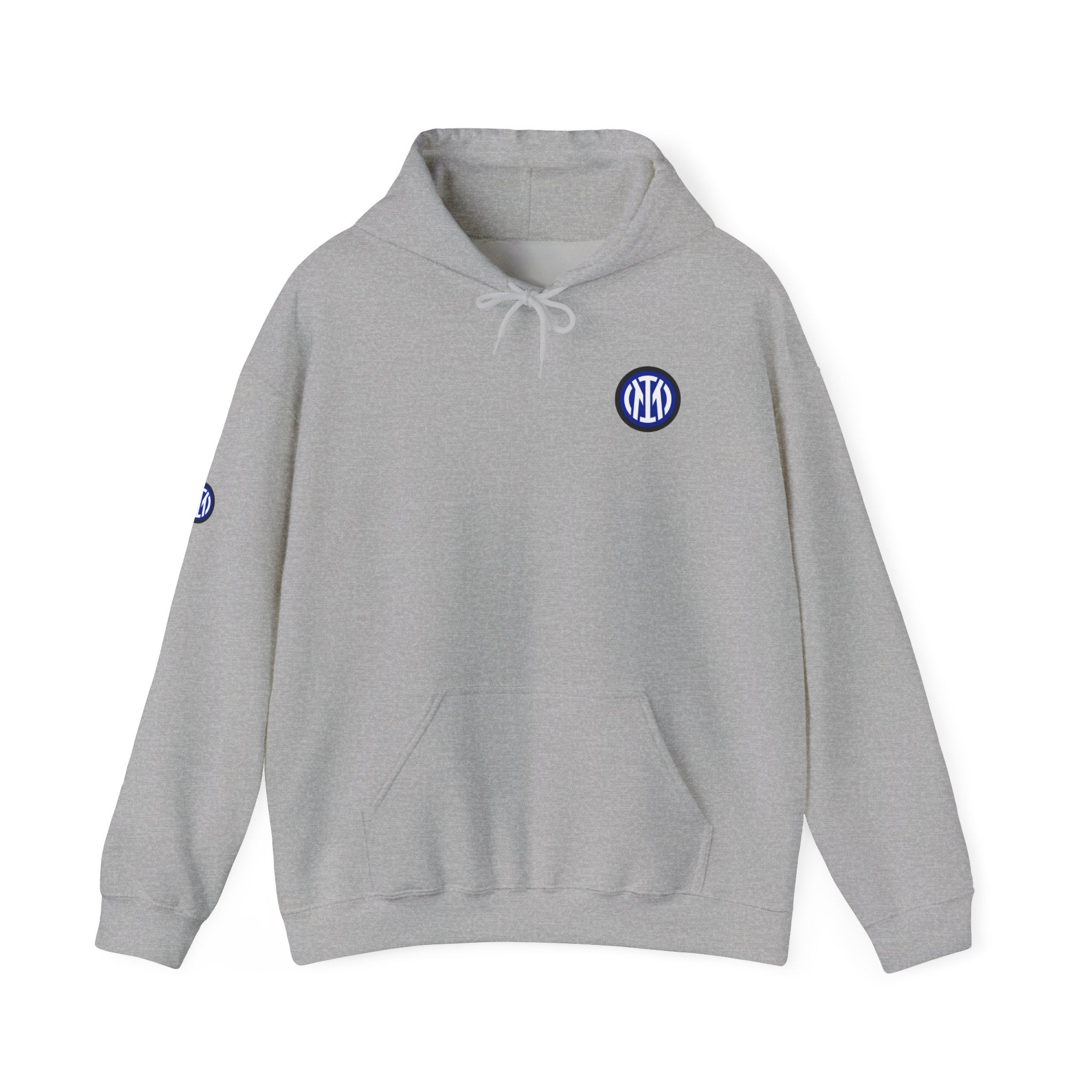Inter Milan Logo Hoodie White Soccer Fan Pullover
