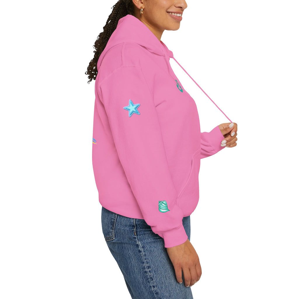 California Palm Tree Hoodie | Beach Island Graphic, Sleeve Icons