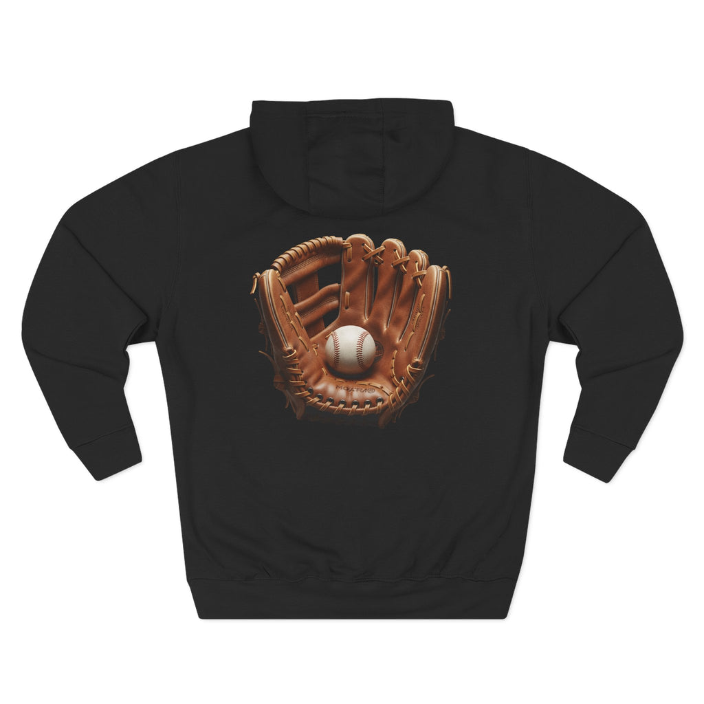 Baseball Glove Hoodie  Vintage Catcher Mitt Graphic Pullover