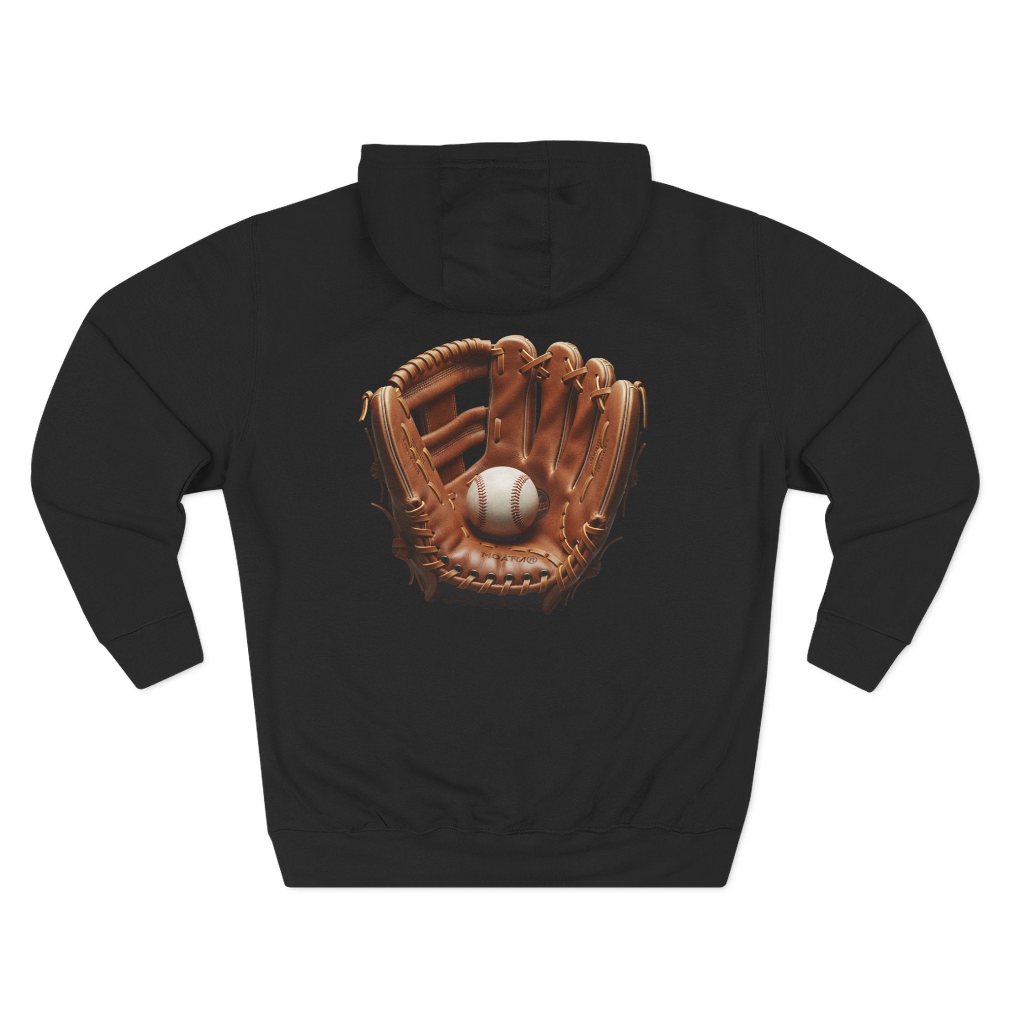 Baseball Glove Hoodie  Vintage Catcher Mitt Graphic Pullover