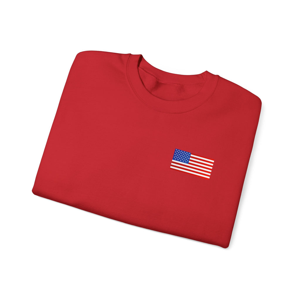 American Flag Sweatshirt | USA Stars Stripes Patriotic Crewneck