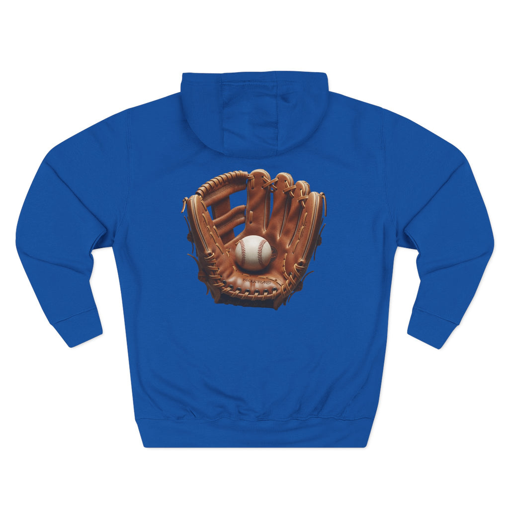 Baseball Glove Hoodie  Vintage Catcher Mitt Graphic Pullover