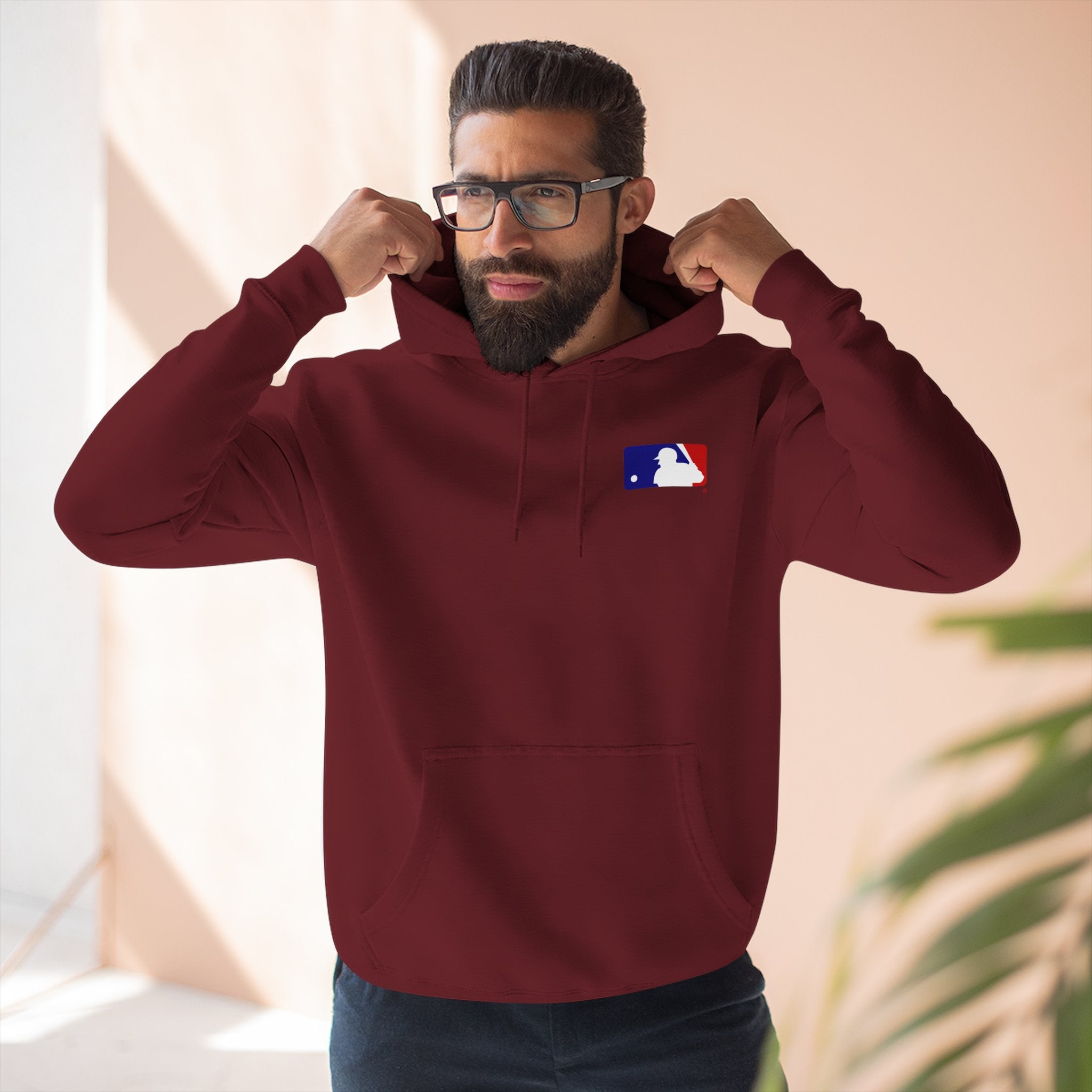 Baseball Glove Hoodie  Vintage Catcher Mitt Graphic Pullover