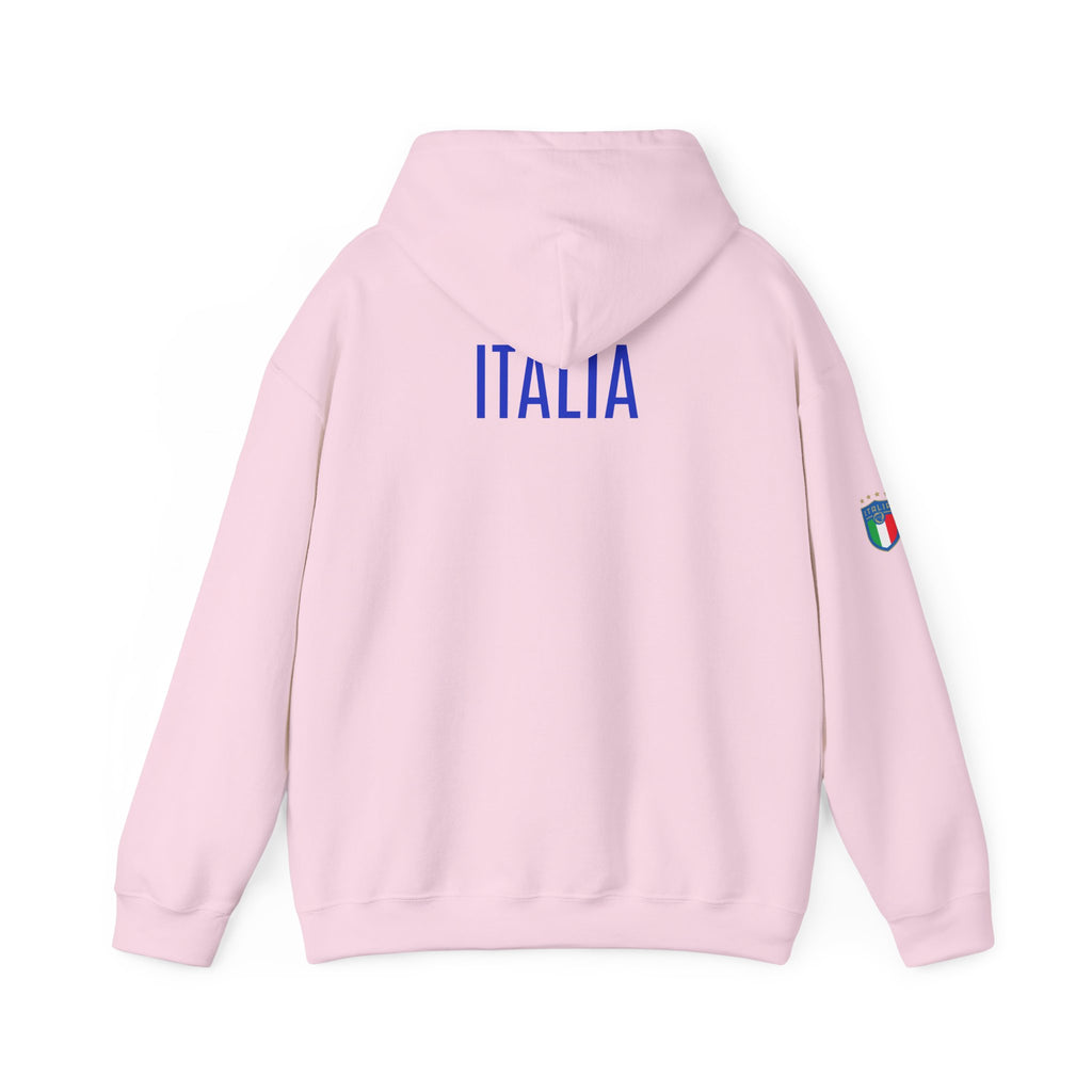 Italia Crest Hoodie Italian Flag Soccer Pullover