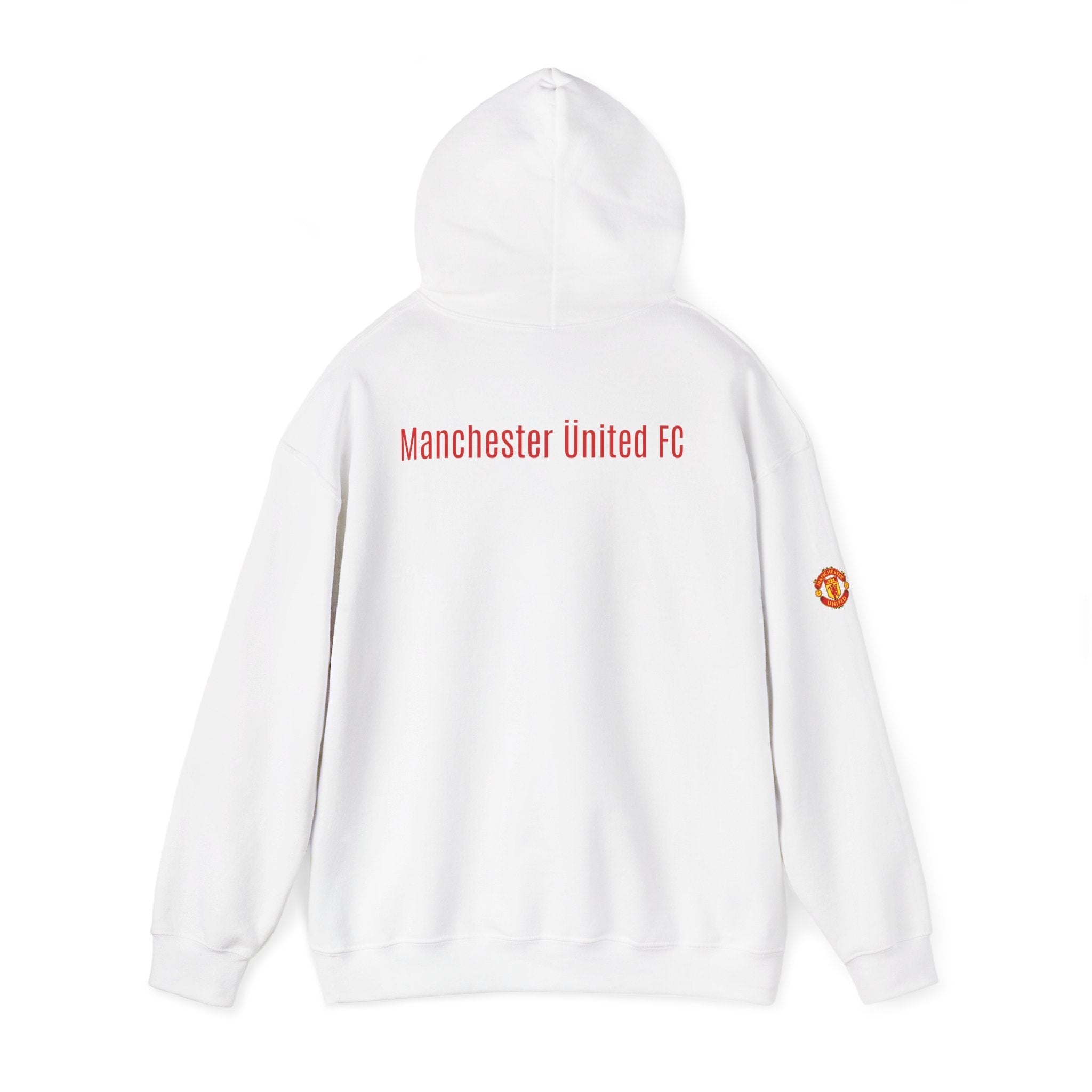 Manchester United FC Logo Hoodie  Minimal Crest Pullover