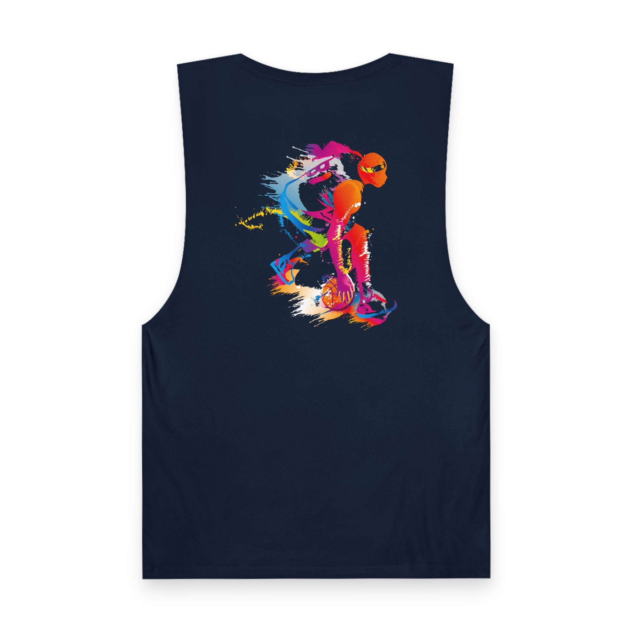 Basketball Tank Top  Colorful Player Graphic Athletic Workout Shirt