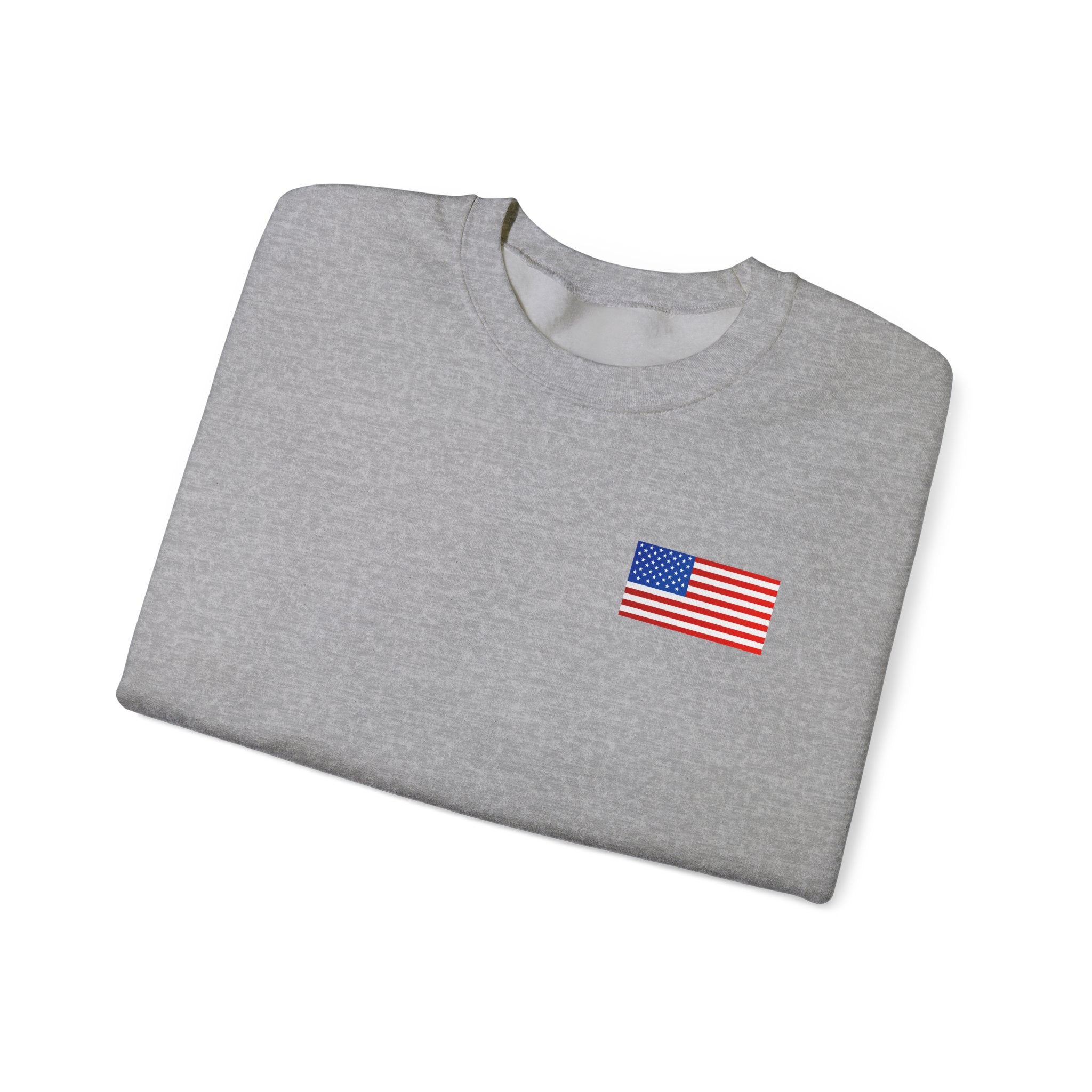 American Flag Sweatshirt | USA Stars Stripes Patriotic Crewneck