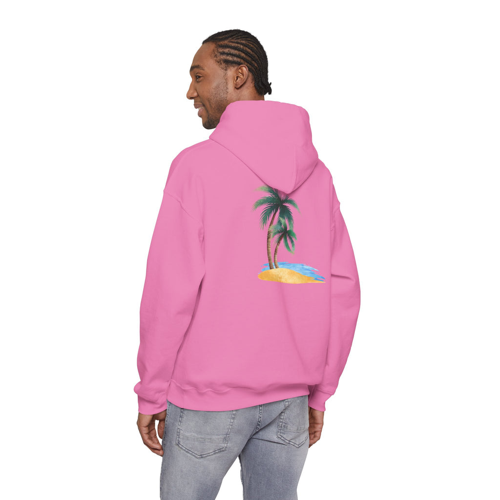 California Palm Tree Hoodie | Beach Island Graphic, Sleeve Icons