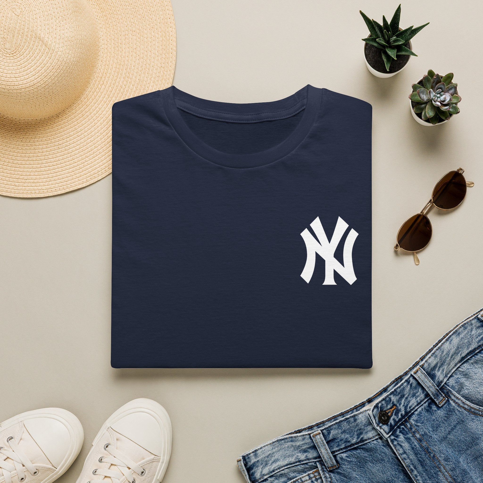 NY Logo T-Shirt | Minimal Baseball Graphic Tee