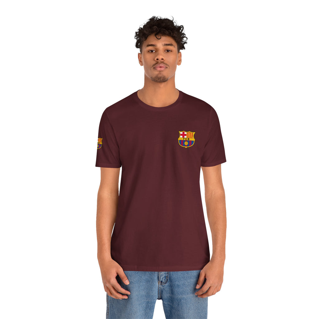 Barcelona Crest T‑Shirt  Minimal Football Fan Tee