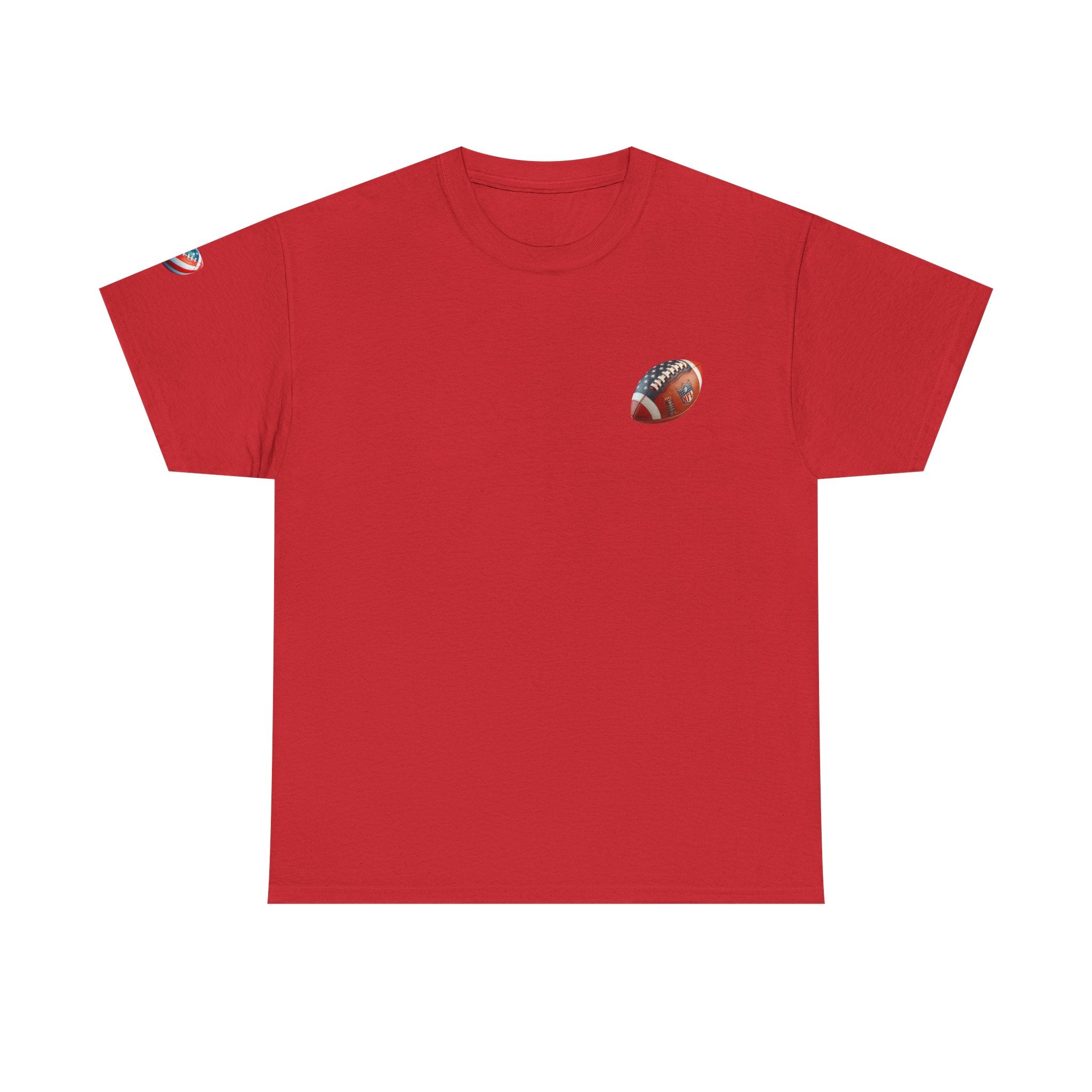 Skull Helmet Football Tee — Grunge Athletic Graphic T‑Shirt