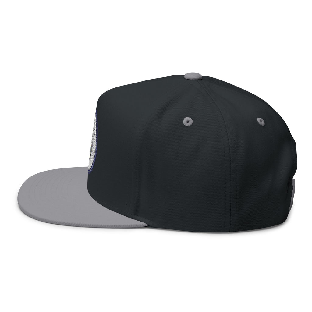Embroidered Flat Bill Cap  Manchester City Crest