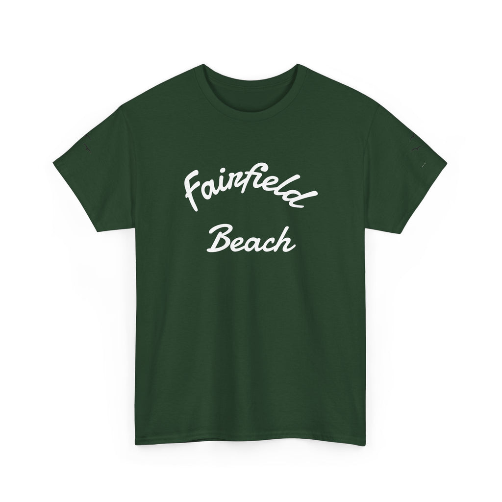 Fairfield Beach Unisex Heavy Cotton Tee, Comfortable Casual T-Shirt, Summer Vibe Shirt, Gifts for Beach Lovers, Relaxed Fit Tee