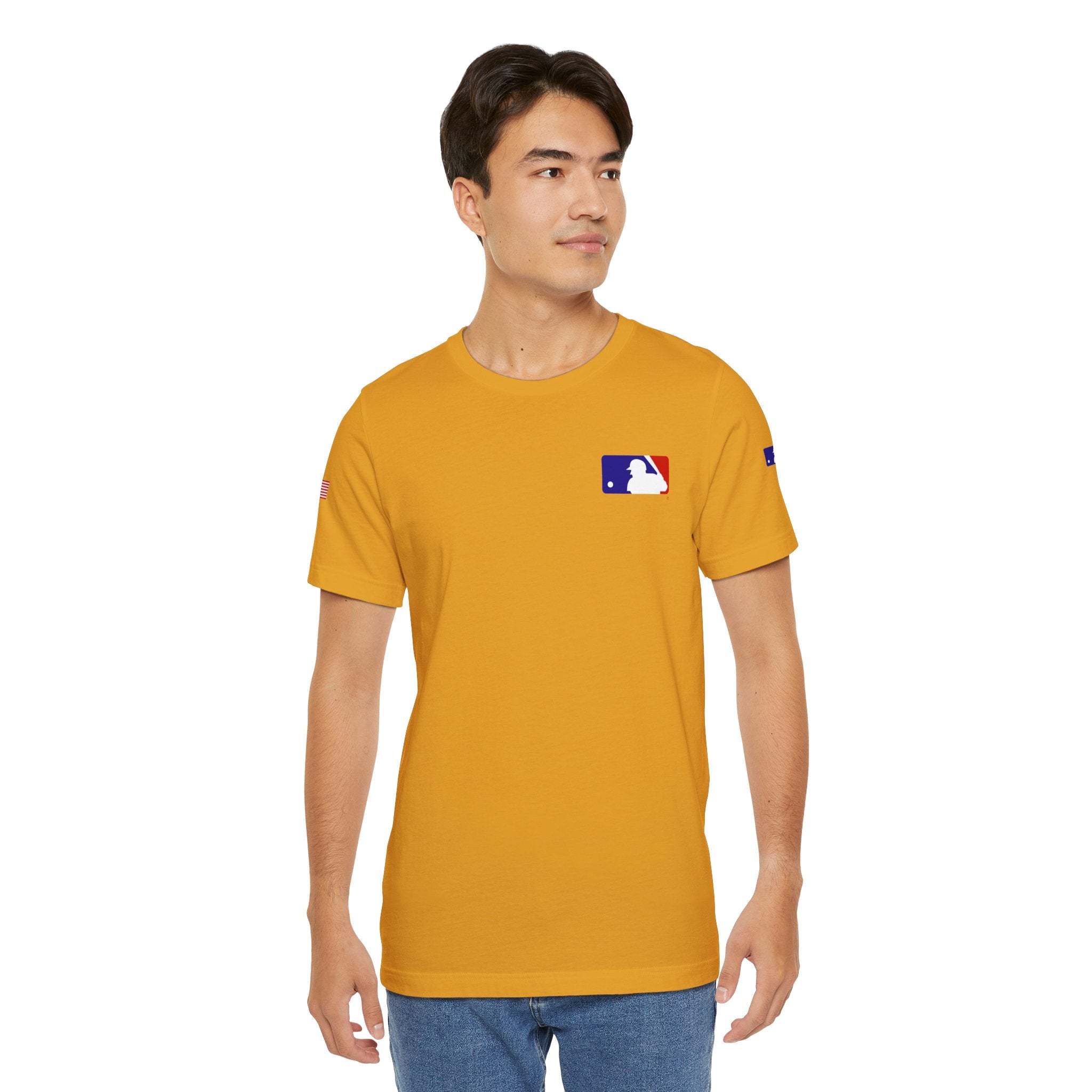 Baseball Logo T-Shirt  Minimal Chest Patch Tee