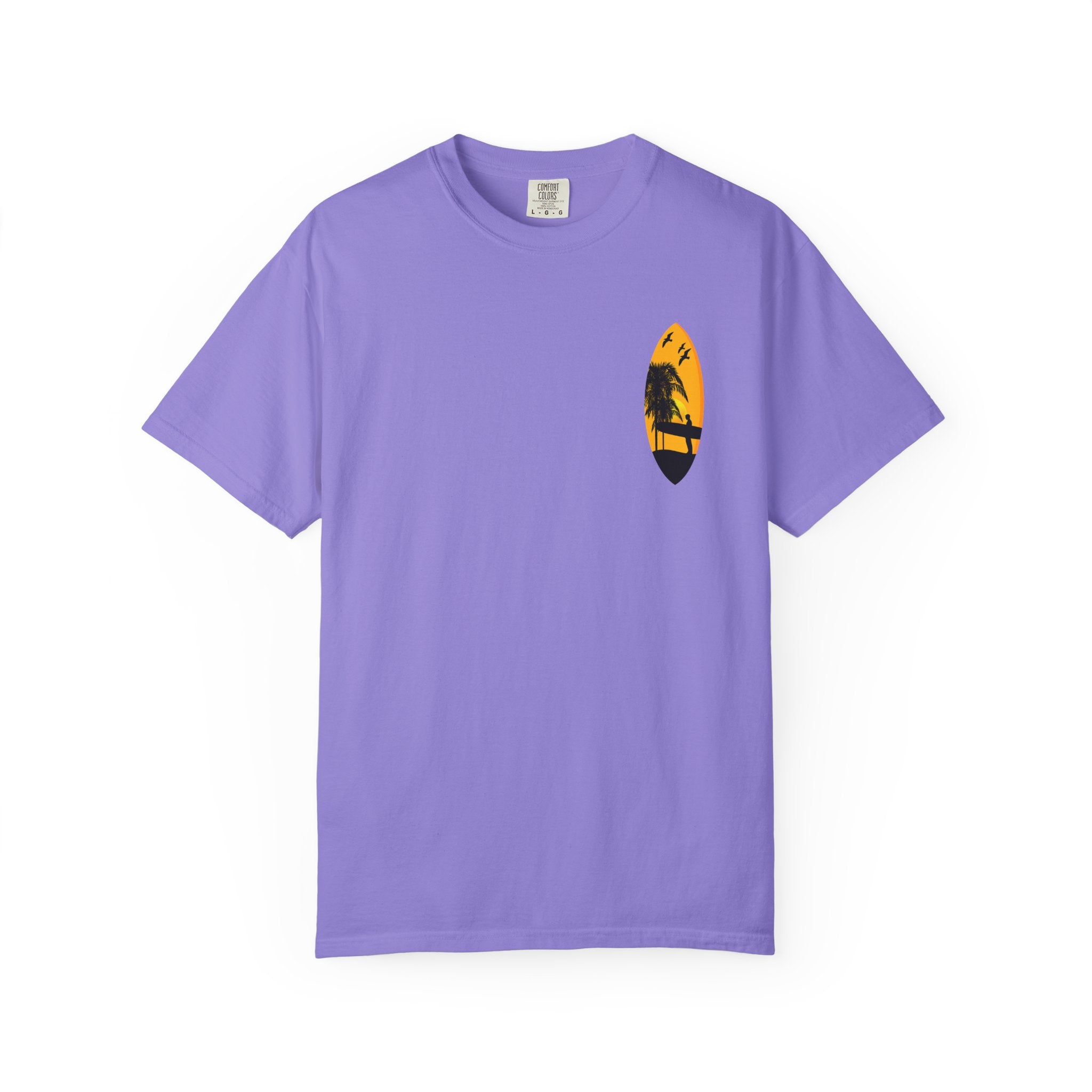 Venice Beach Sunset T-Shirt  Palm Trees & Surf Retro Graphic
