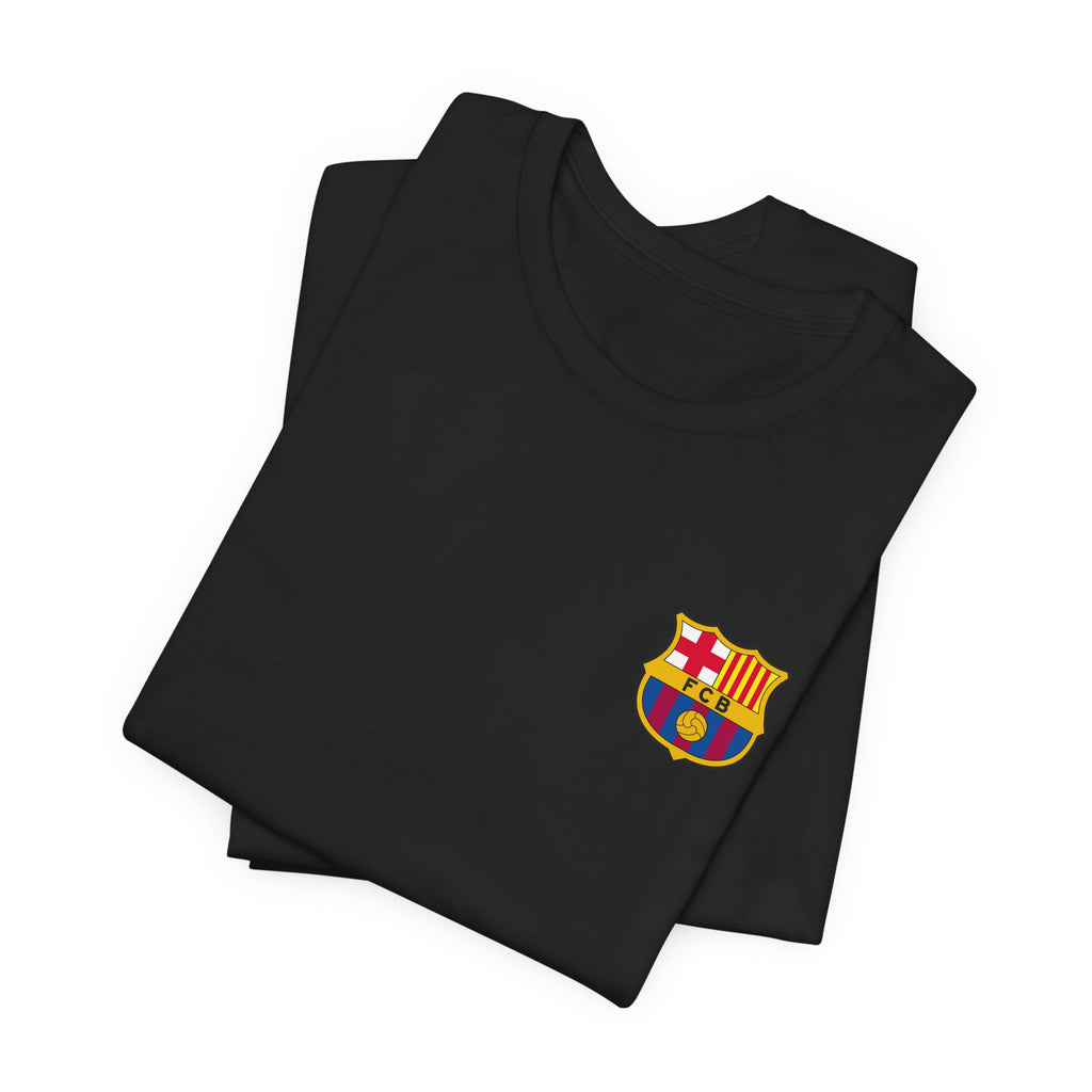 Barcelona Crest T‑Shirt  Minimal Football Fan Tee