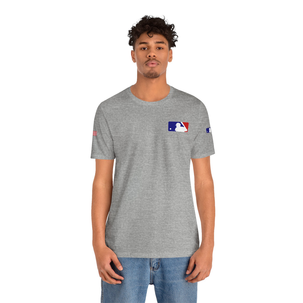 Baseball Logo T-Shirt  Minimal Chest Patch Tee