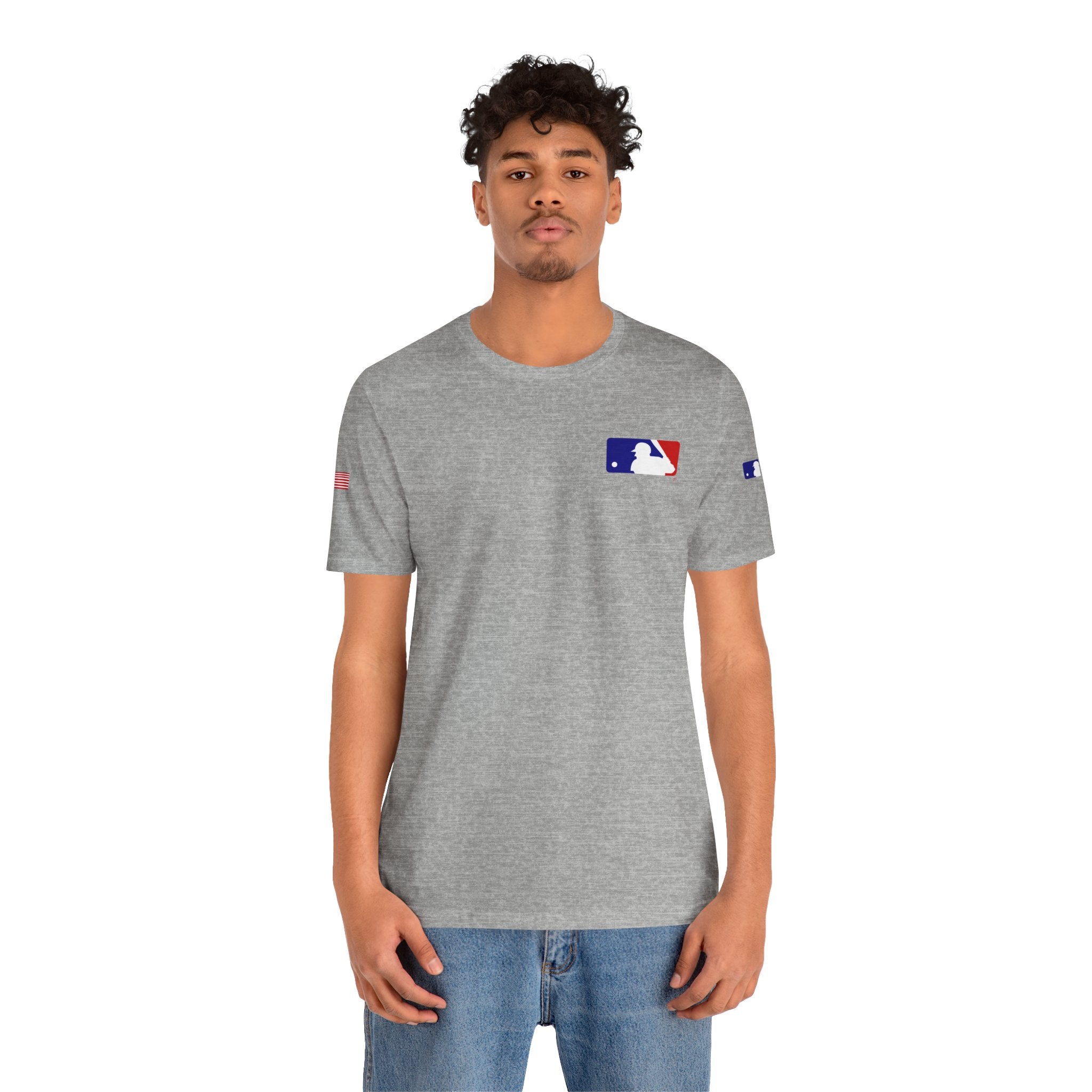Baseball Logo T-Shirt  Minimal Chest Patch Tee