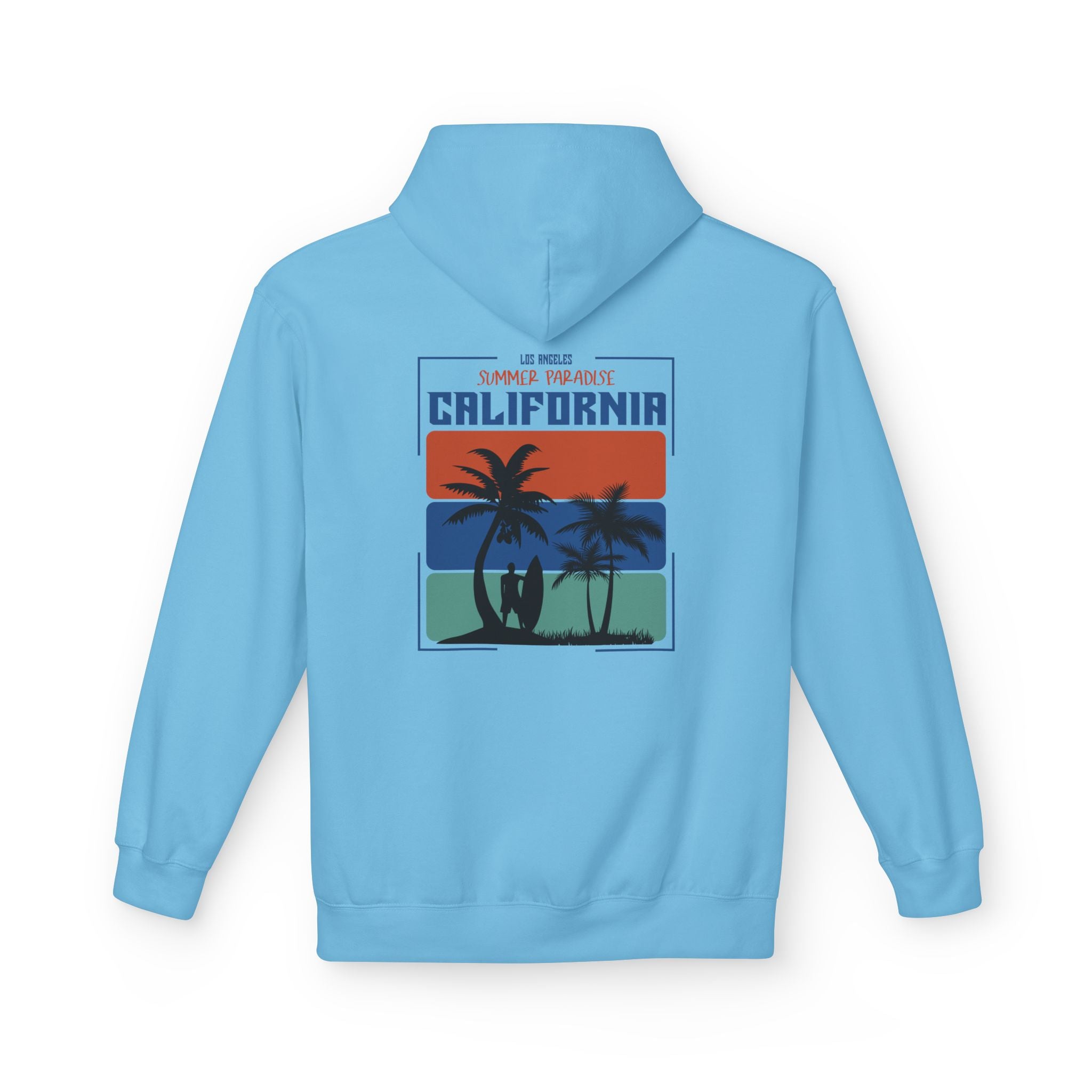 California Sunset Surf Hoodie  Summer Vacation Beach Pullover
