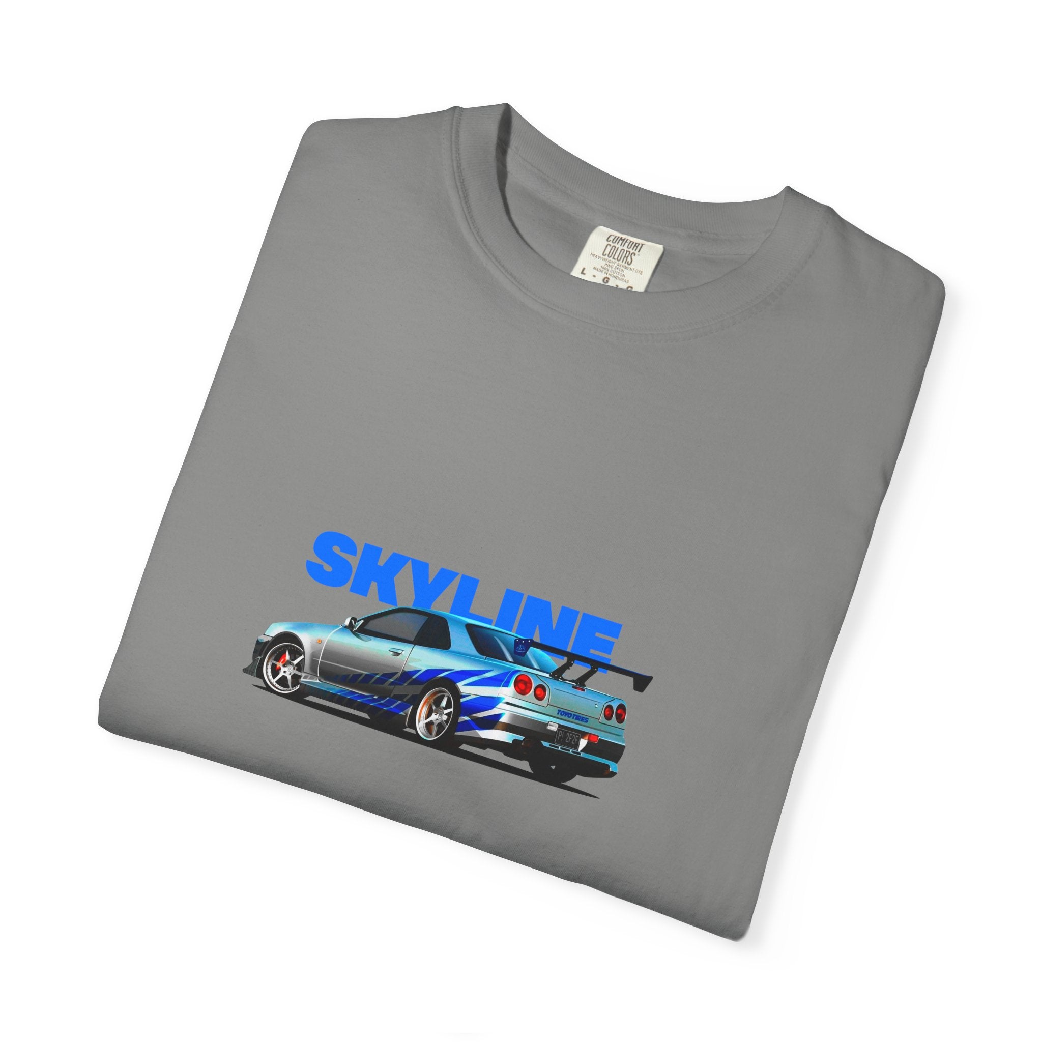 Nissan Skyline R34 Car T-shirt Vintage JDM Racing Tee