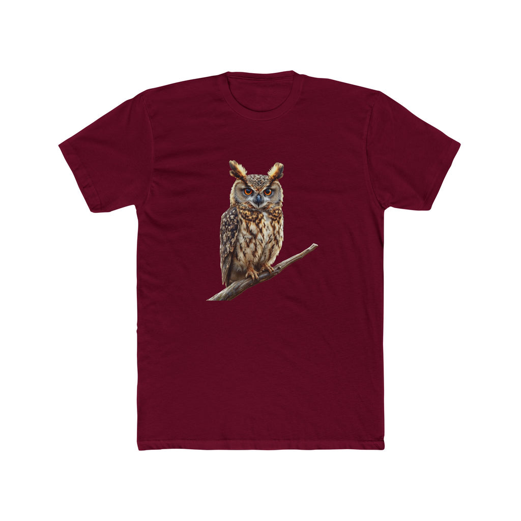 Great Horned Owl Illustration T-Shirt | Wildlife Bird Tee
