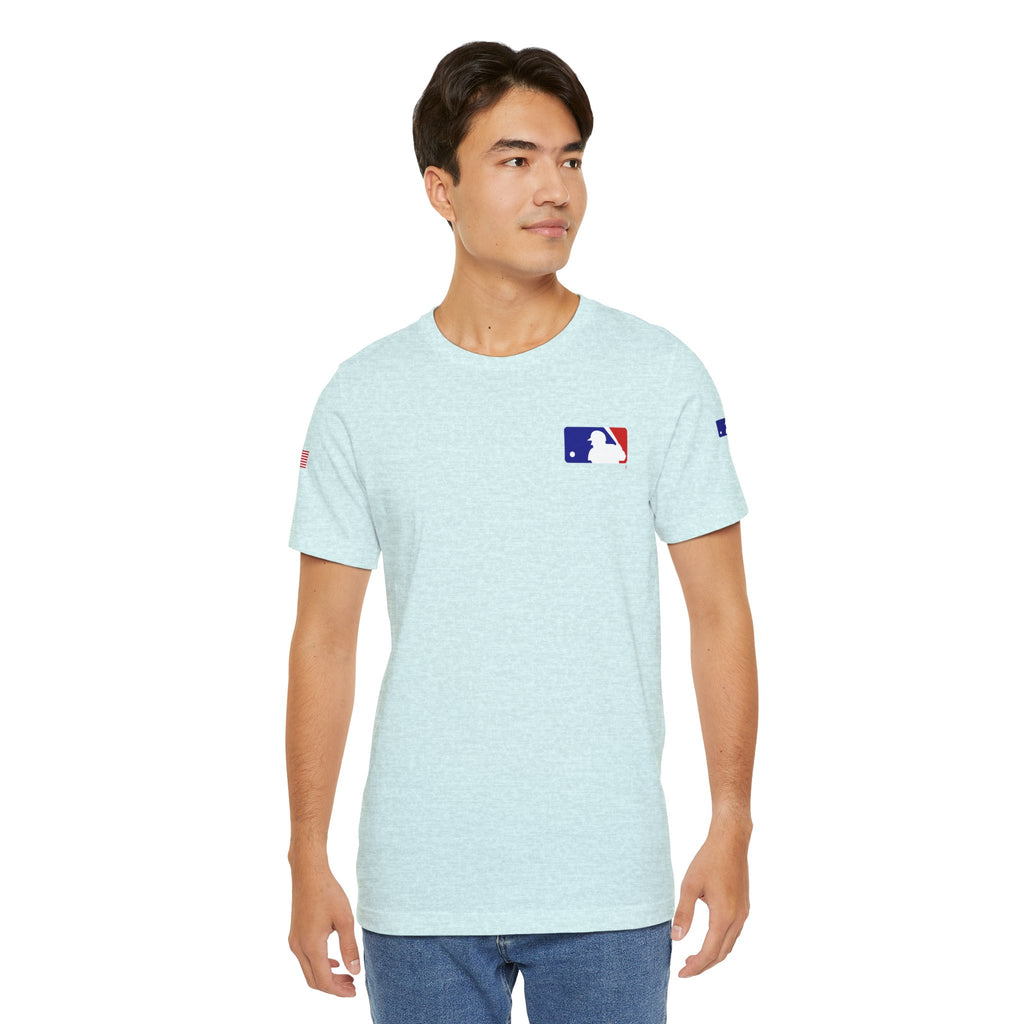 Baseball Logo T-Shirt  Minimal Chest Patch Tee