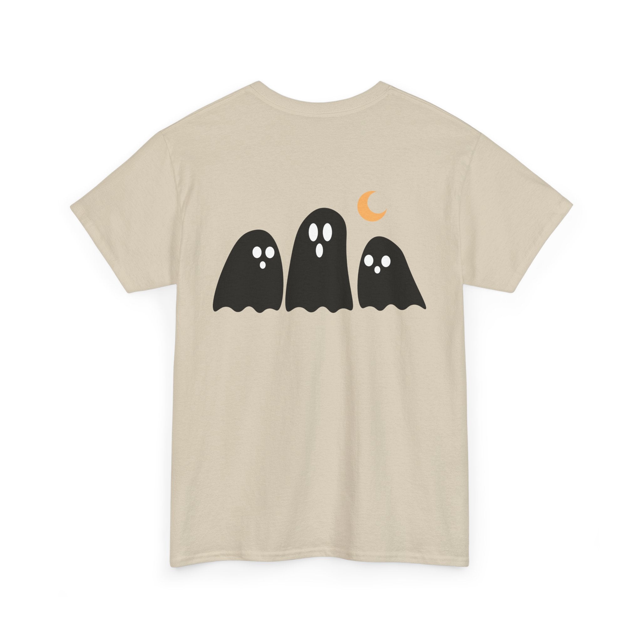 Spooky Ghost Halloween Cotton T-Shirt, Autumn Fashion Surprise for Women and Men, Unisex Tee, Scary Ghost Tee, Halloween Shirt, Fall Fashion