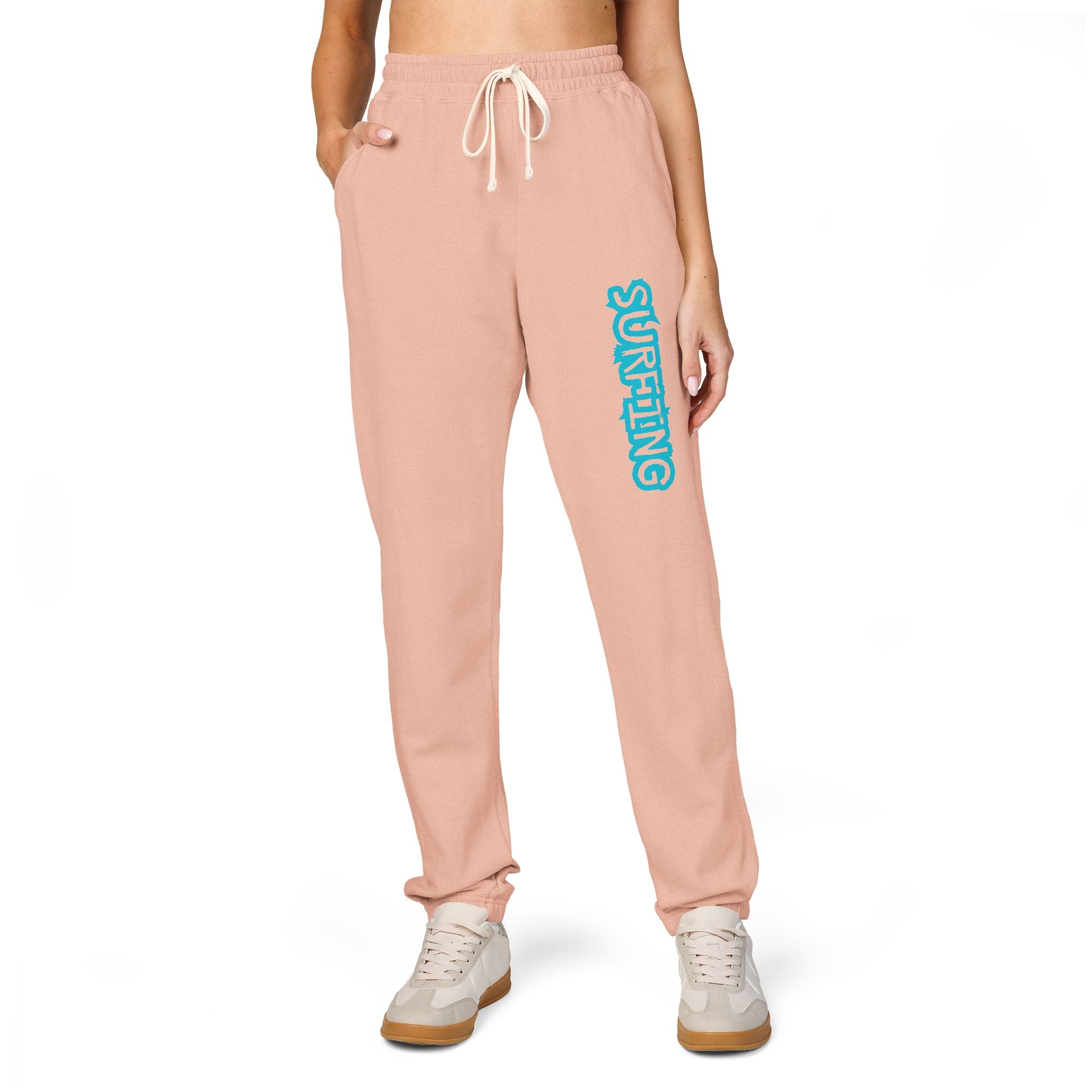 Surfboard Sunset Sweatpants — Surf Graphic Fleece Joggers