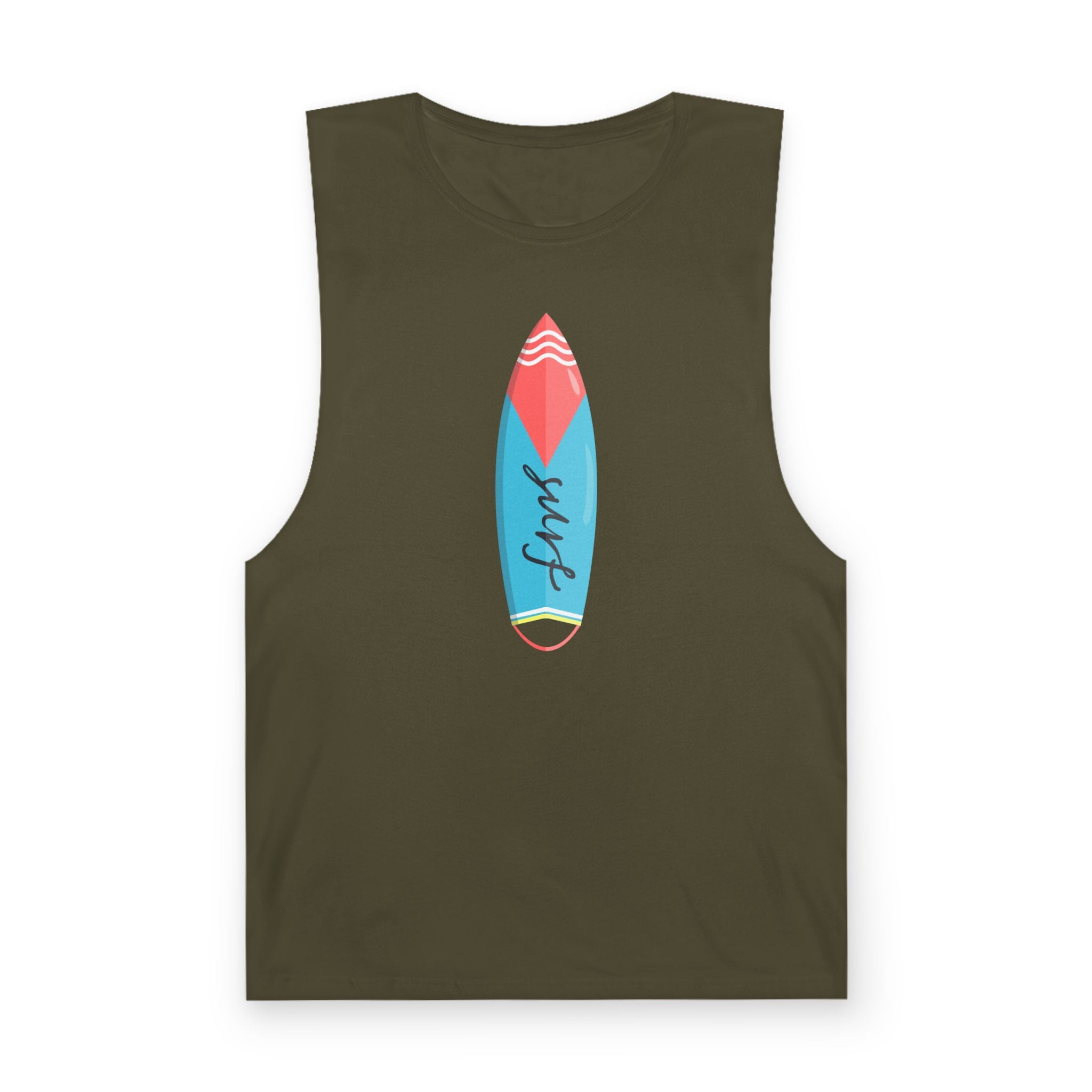 Surfboard Tank Top Miami Beach Surf Graphic Tank