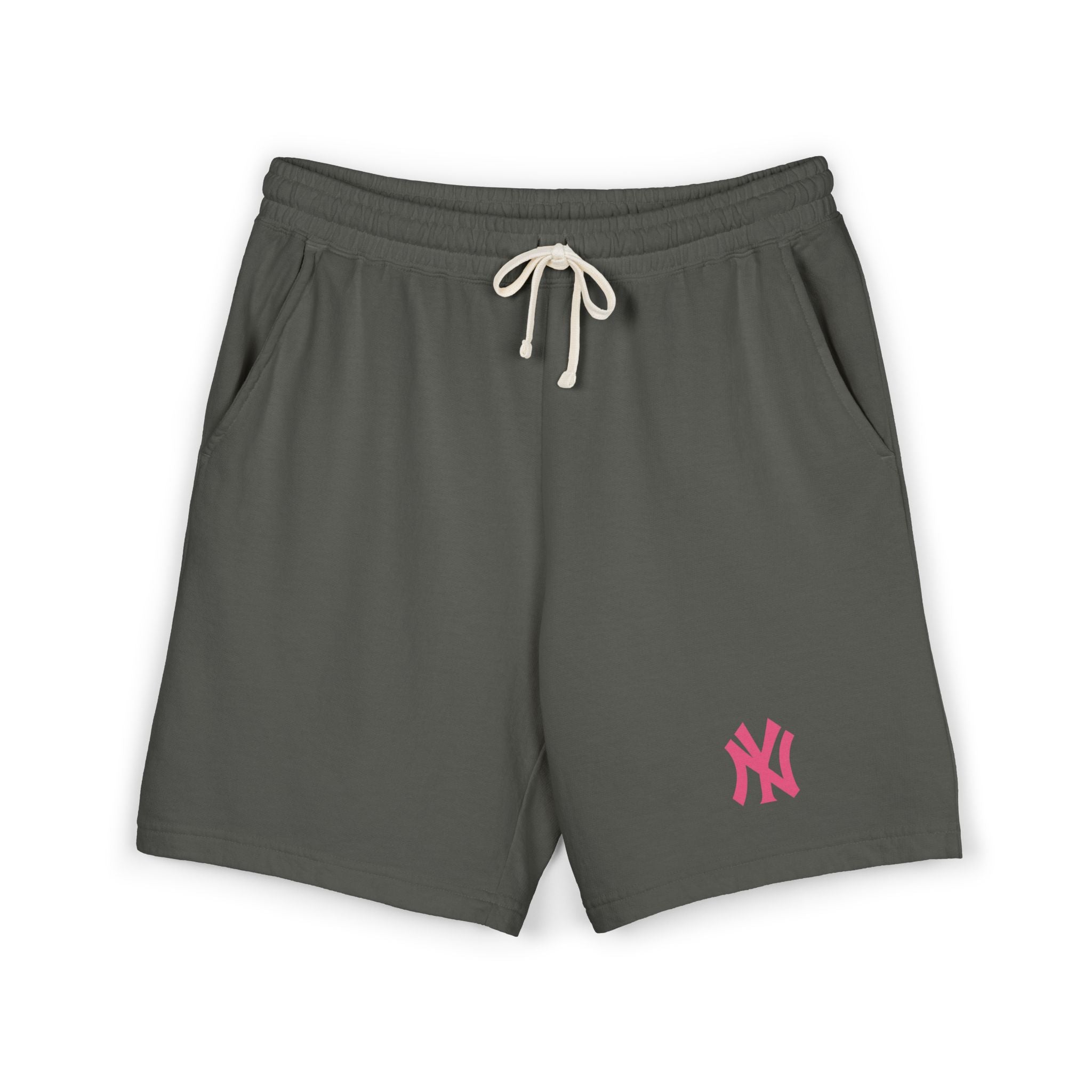 NY Logo Fleece Sweat Shorts  Garment-Dyed Lightweight Lounge Shorts