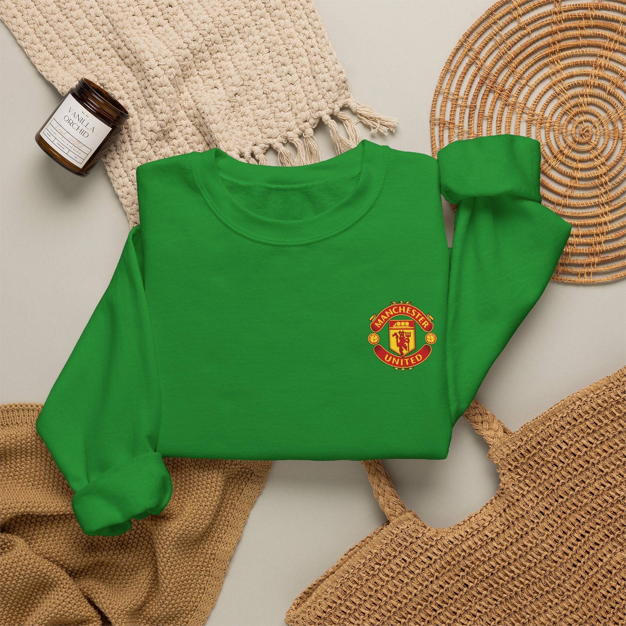 Crewneck Sweatshirt — Manchester United FC Logo Pullover
