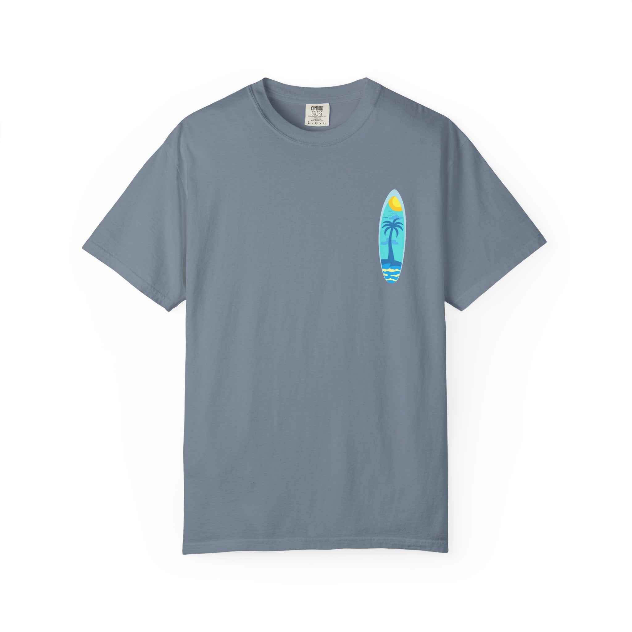 Surfing Graphic T-Shirt Tropical Surfboard Design