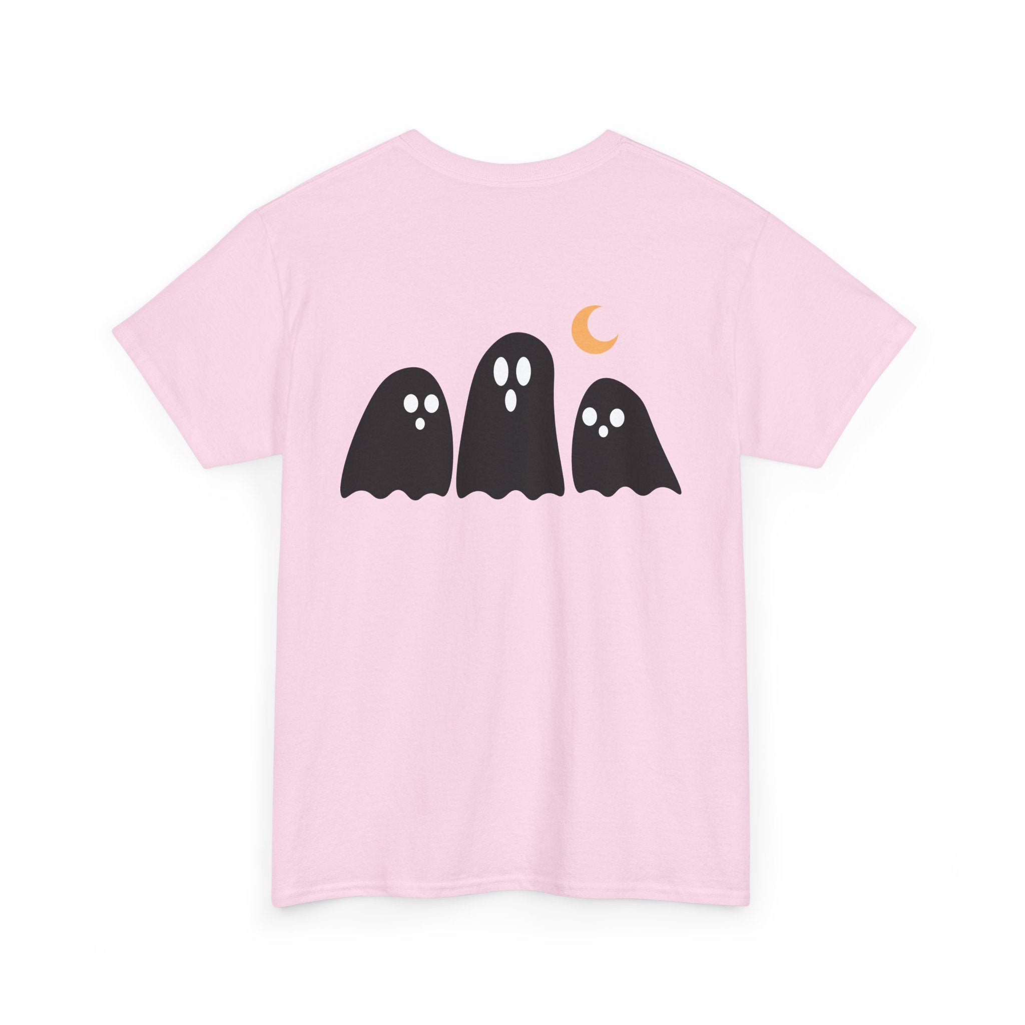 Spooky Ghost Halloween Cotton T-Shirt, Autumn Fashion Surprise for Women and Men, Unisex Tee, Scary Ghost Tee, Halloween Shirt, Fall Fashion