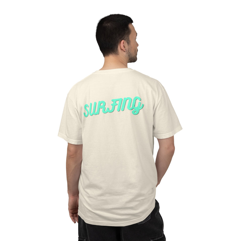 California Beach Surf T-Shirt  Retro Palm Trees & ‘SURFING’ Graphic