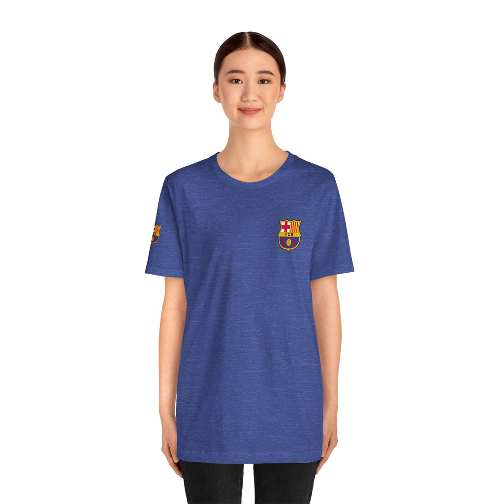 Barcelona Crest T‑Shirt  Minimal Football Fan Tee