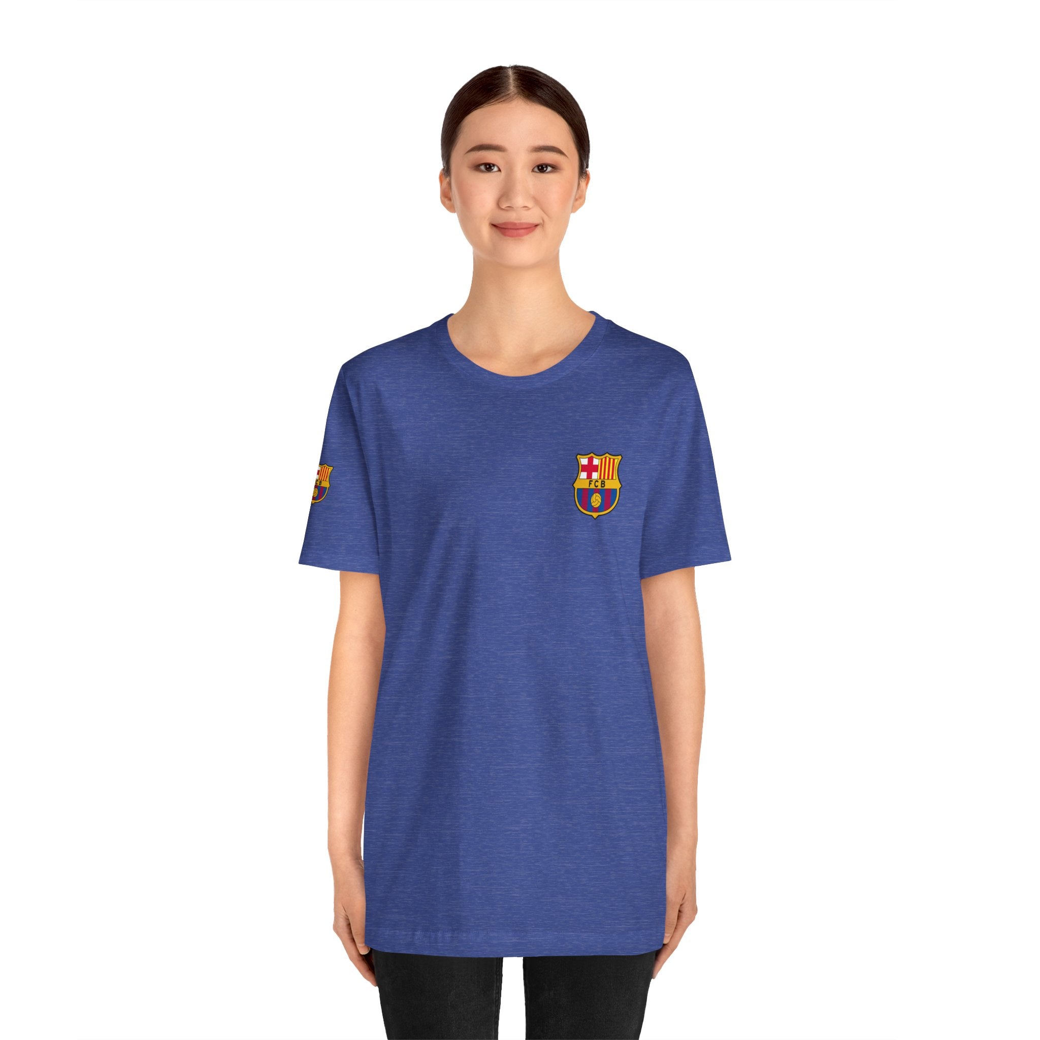 Barcelona Crest T‑Shirt  Minimal Football Fan Tee