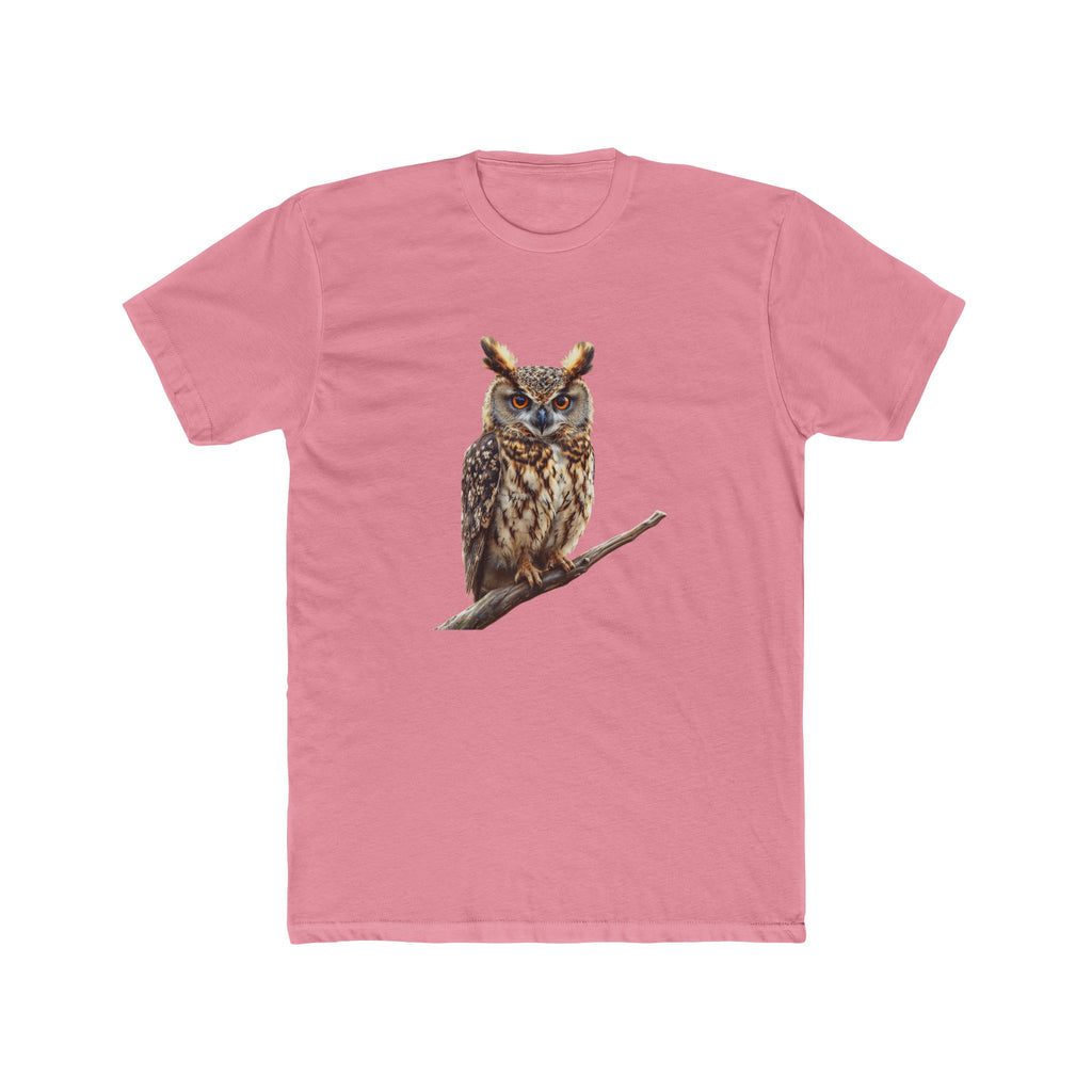 Great Horned Owl Illustration T-Shirt | Wildlife Bird Tee