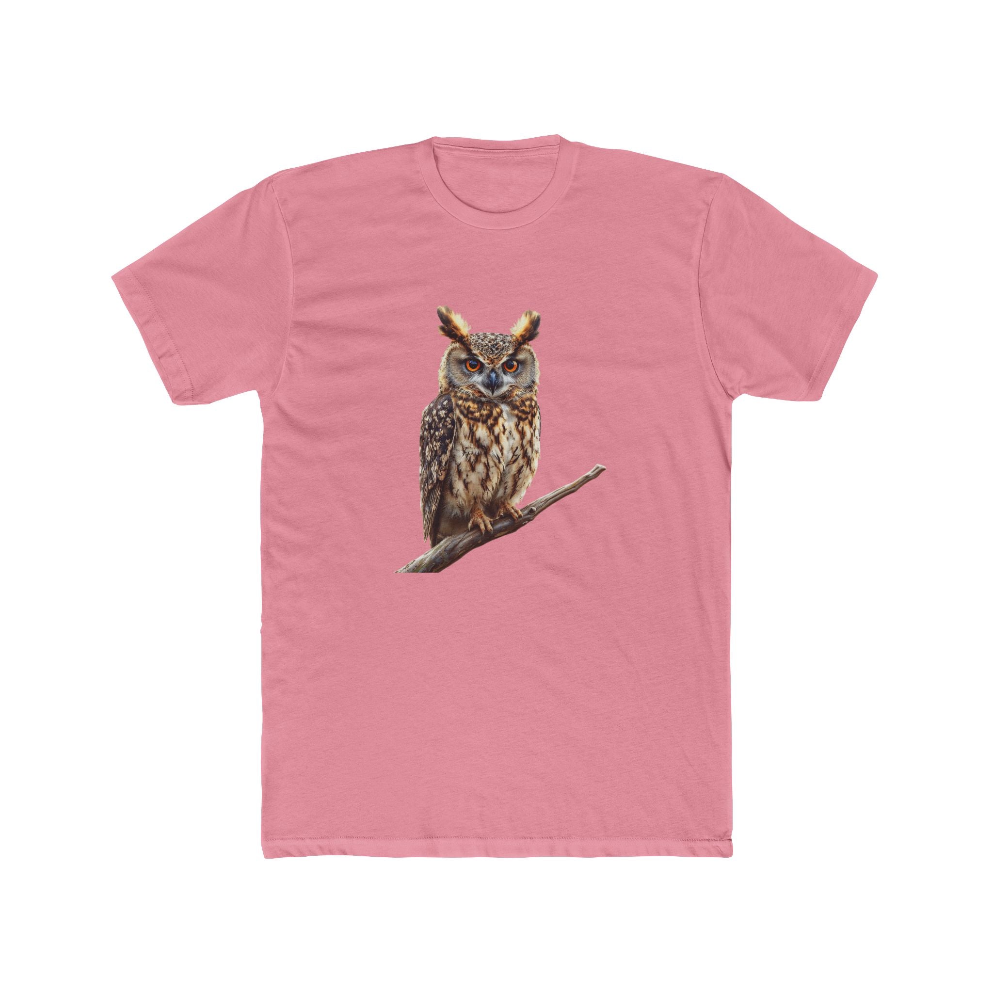 Great Horned Owl Illustration T-Shirt | Wildlife Bird Tee