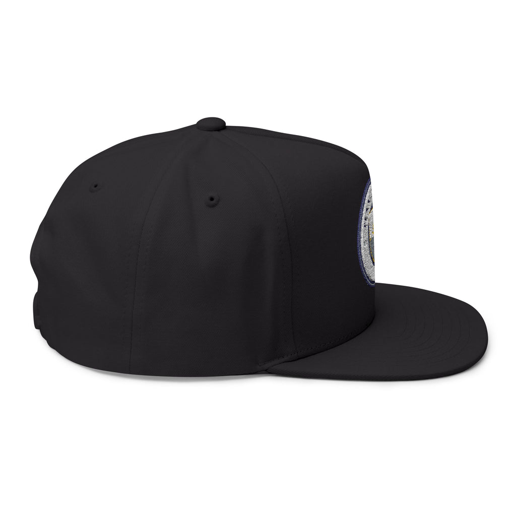 Embroidered Flat Bill Cap  Manchester City Crest