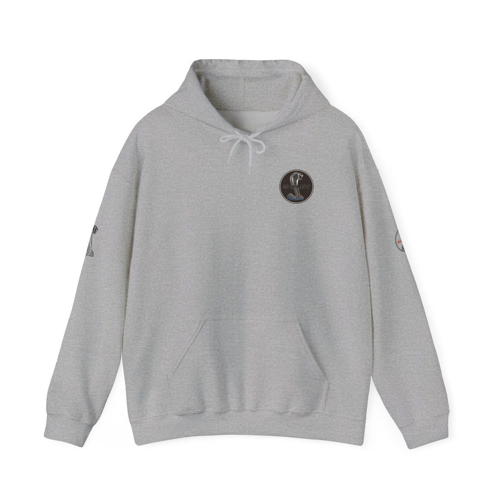 Classic Mustang Hoodie  Vintage Blue Pony Car Pullover