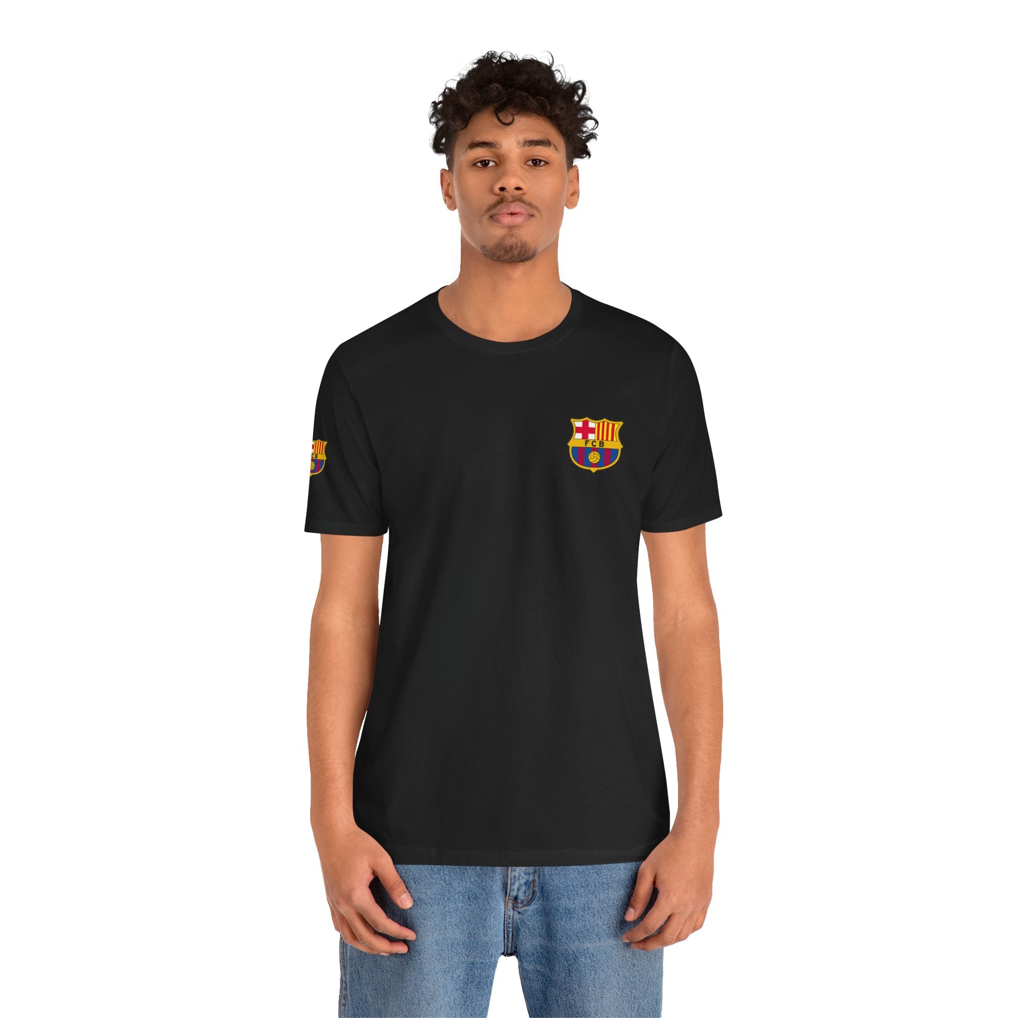 Barcelona Crest T‑Shirt  Minimal Football Fan Tee
