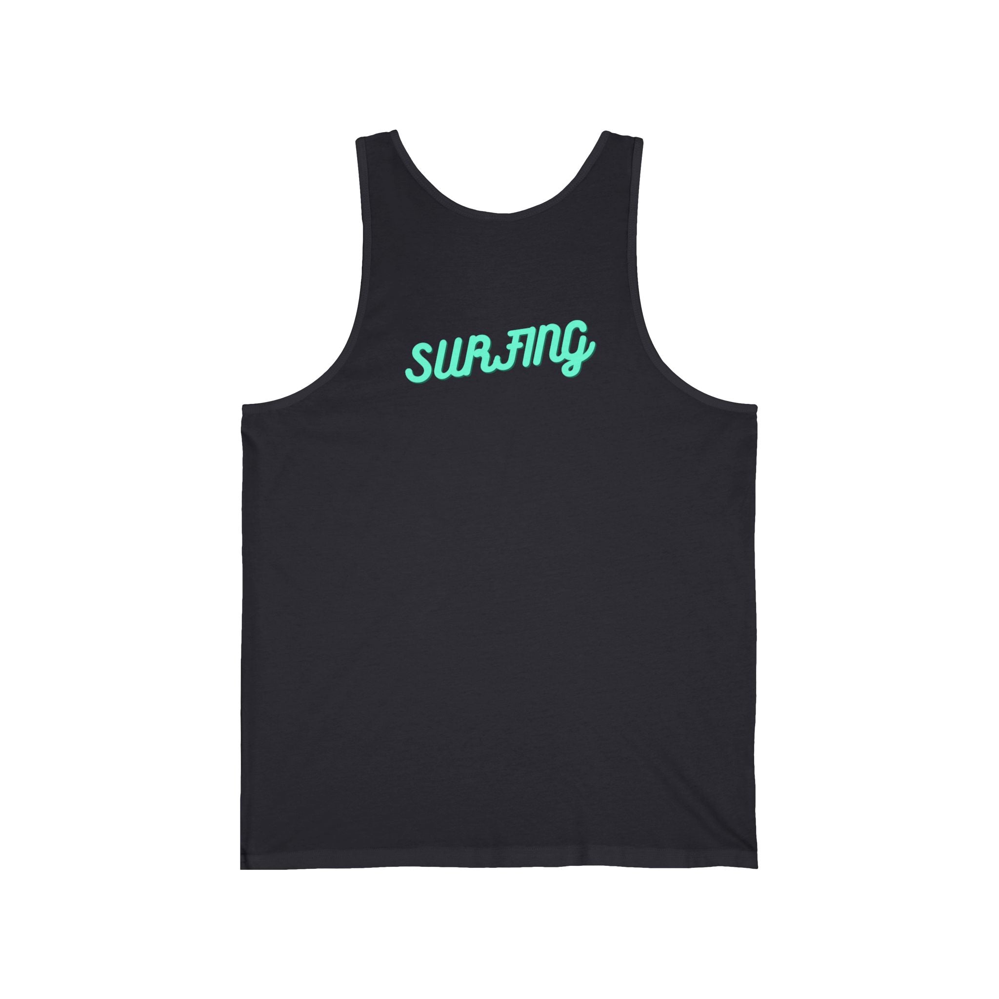 Surfboard Graphic Tank Top Tropical Sunset Surfing Design